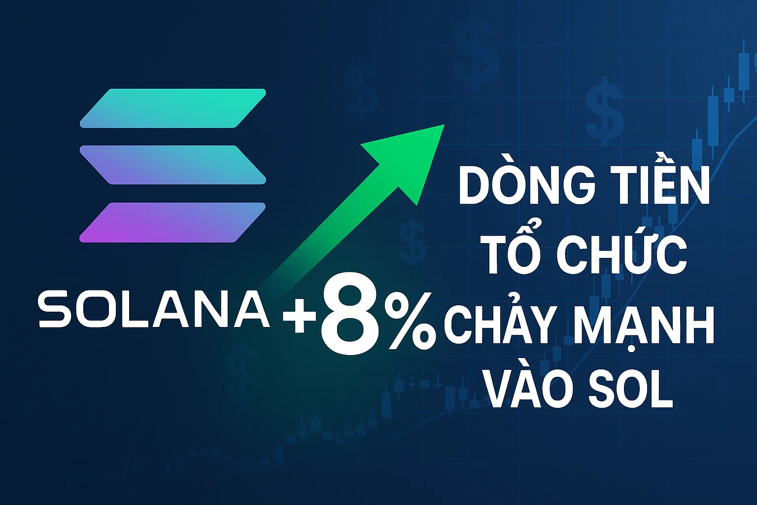 Solana tăng 8% – Dòng tiền tổ chức chảy mạnh vào SOL