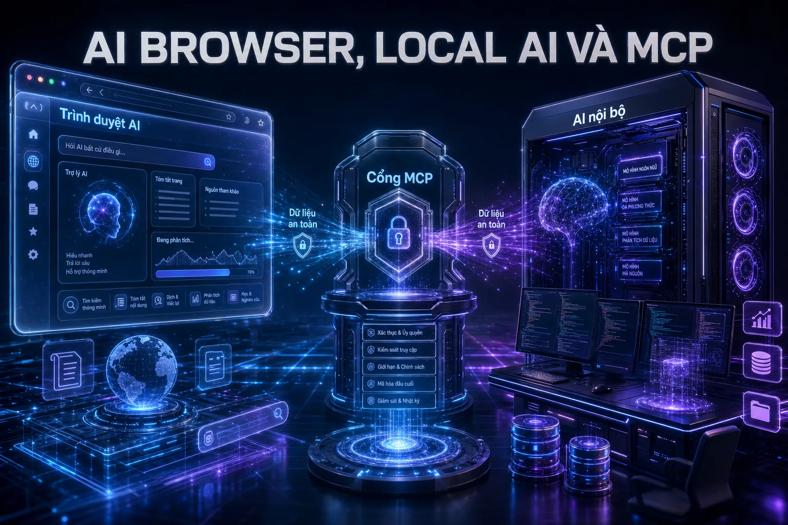 AI browser, local AI và MCP