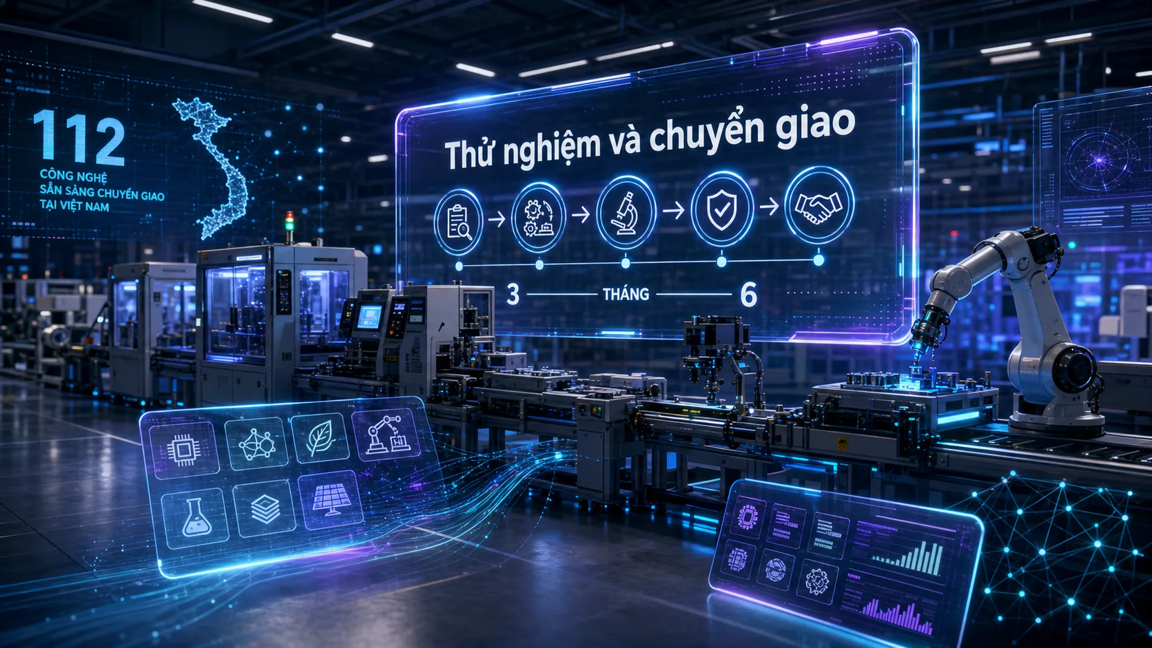 Thử nghiệm và chuyển giao - 112 công nghệ sẵn sàng chuyển giao