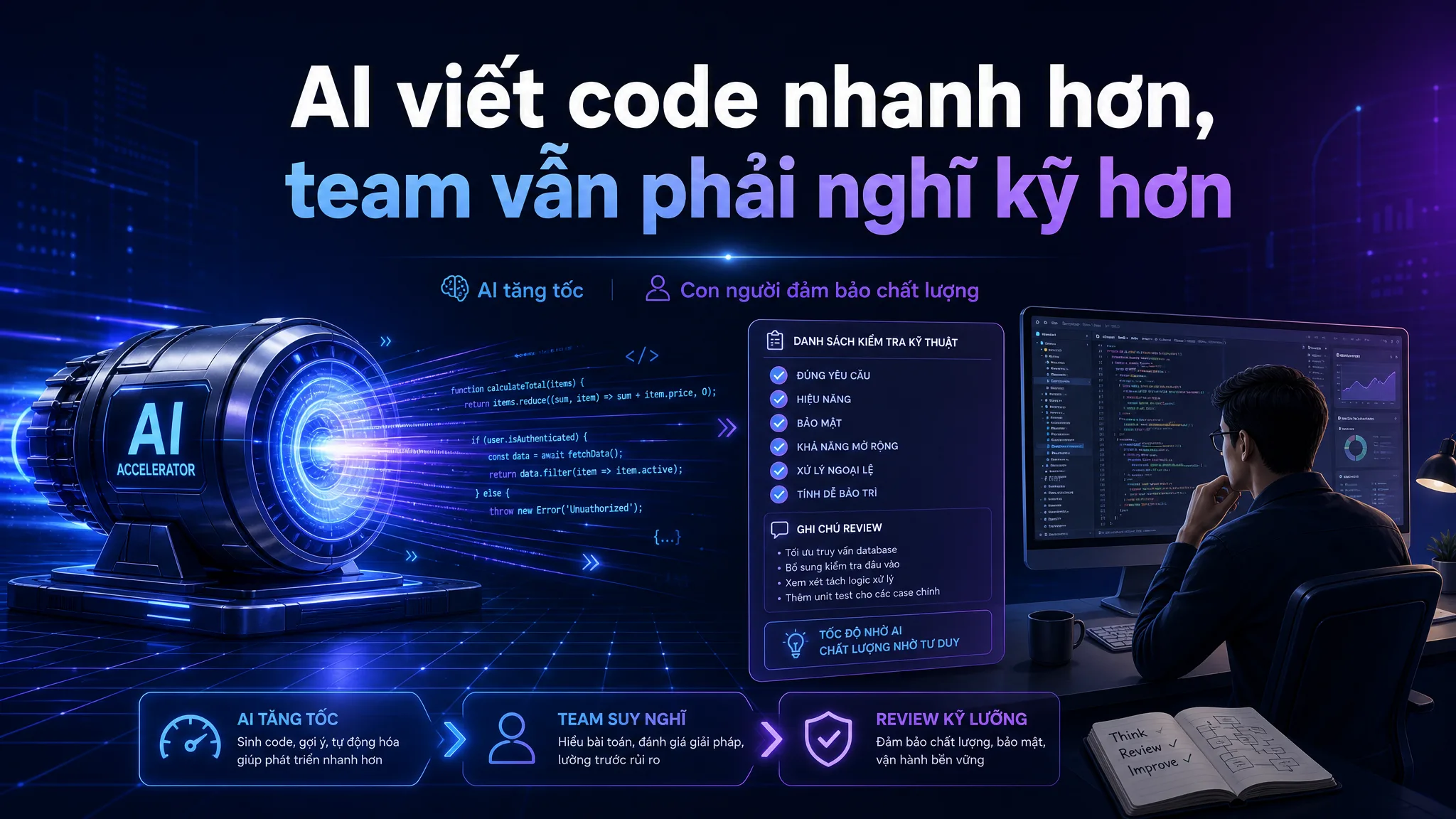 Kết luận về Kiro AI Code nhấn mạnh AI giúp viết code nhanh nhưng engineering vẫn cần tư duy và kiểm soát.