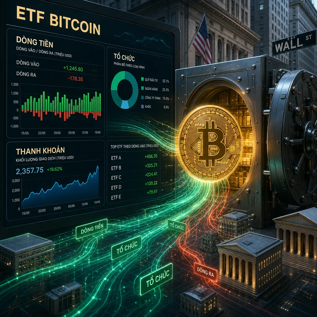 Dòng tiền ETF Bitcoin là lực đỡ của thị trường