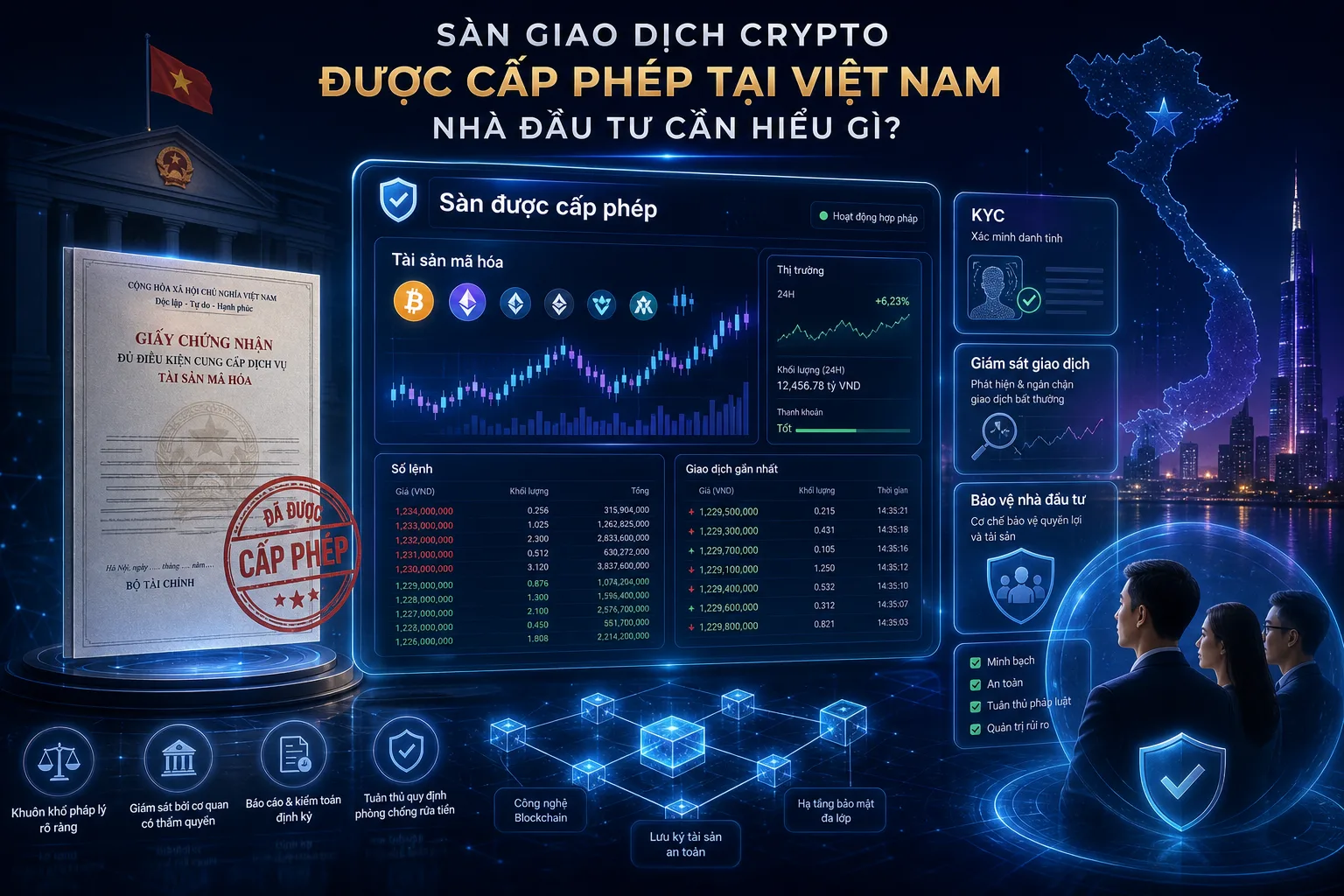 Sàn giao dịch crypto được cấp phép tại Việt Nam: nhà đầu tư cần hiểu gì?