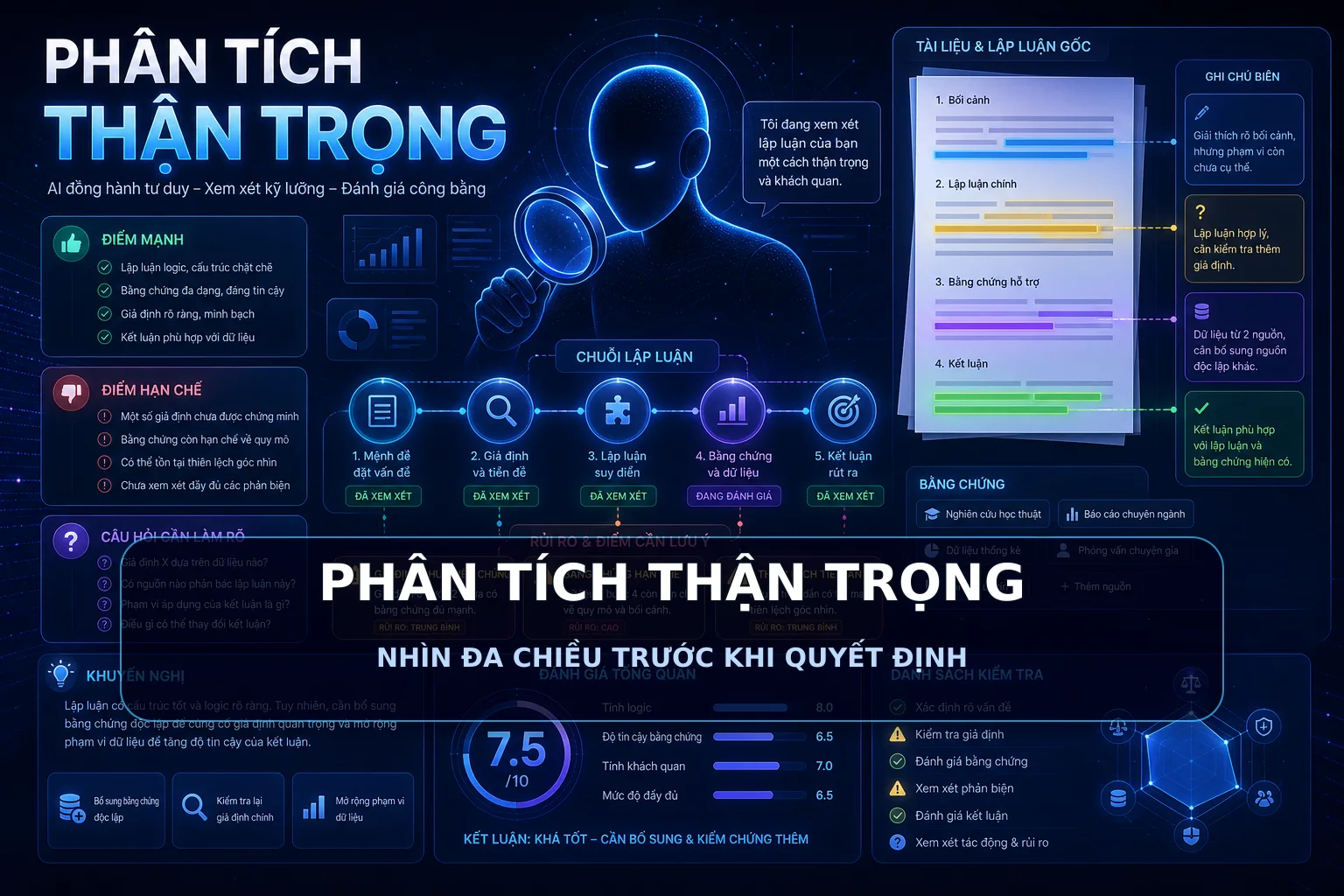 PHÂN TÍCH THẬN TRỌNG - NHÌN ĐA CHIỀU TRƯỚC KHI QUYẾT ĐỊNH