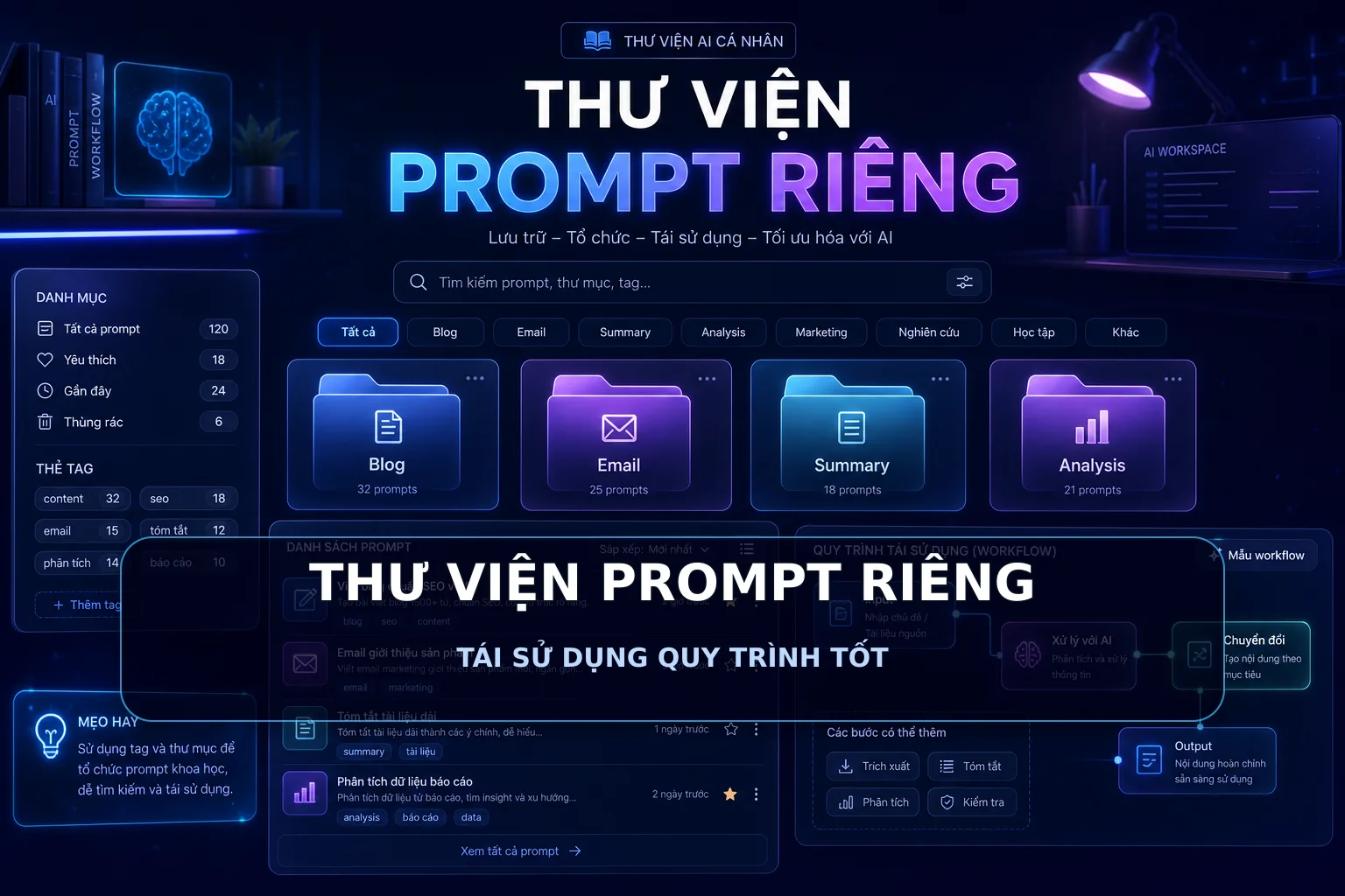 THƯ VIỆN PROMPT RIÊNG - TÁI SỬ DỤNG QUY TRÌNH TỐT