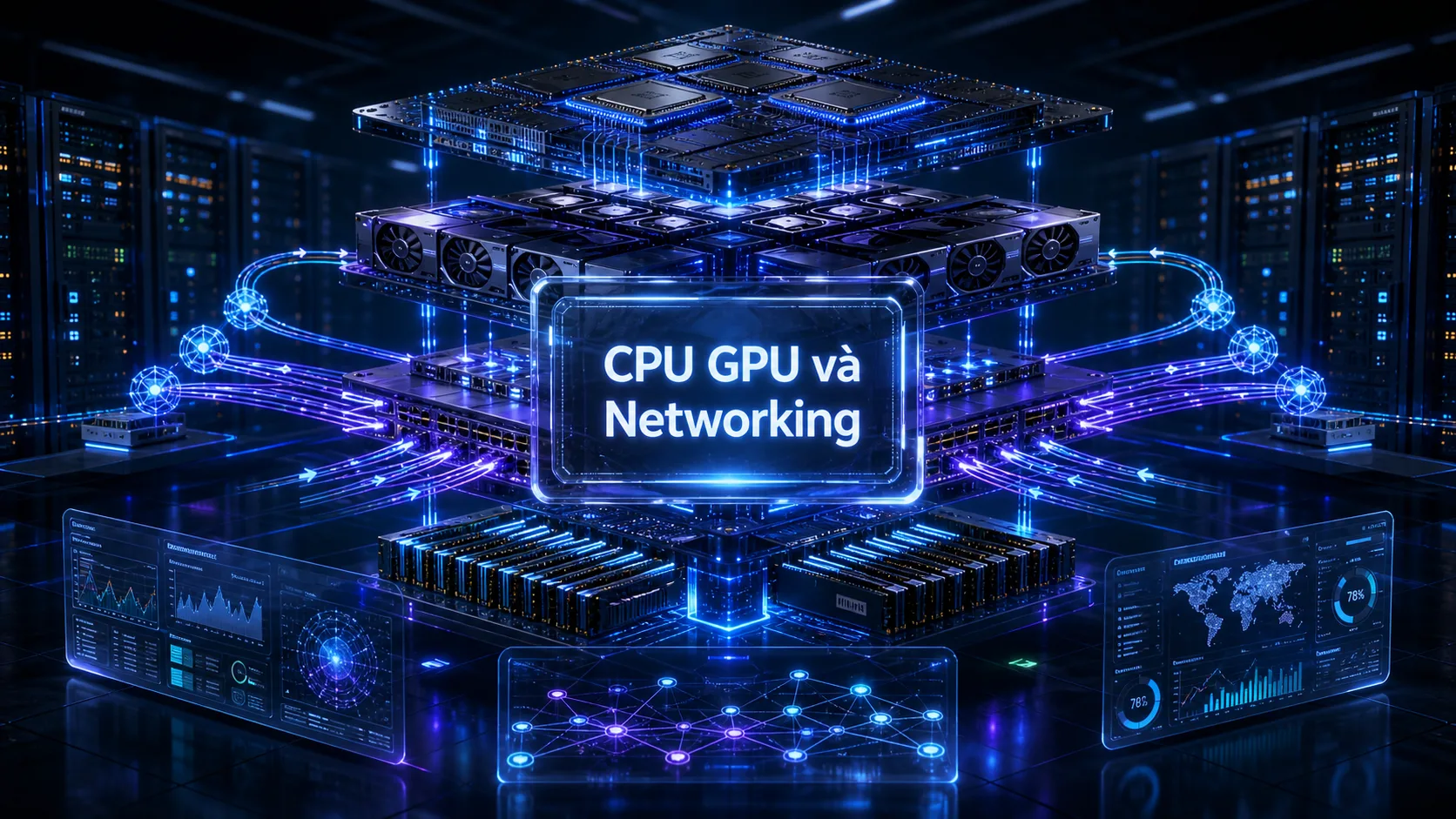 CPU GPU và Networking - Nvidia CPU AI 200 tỷ USD