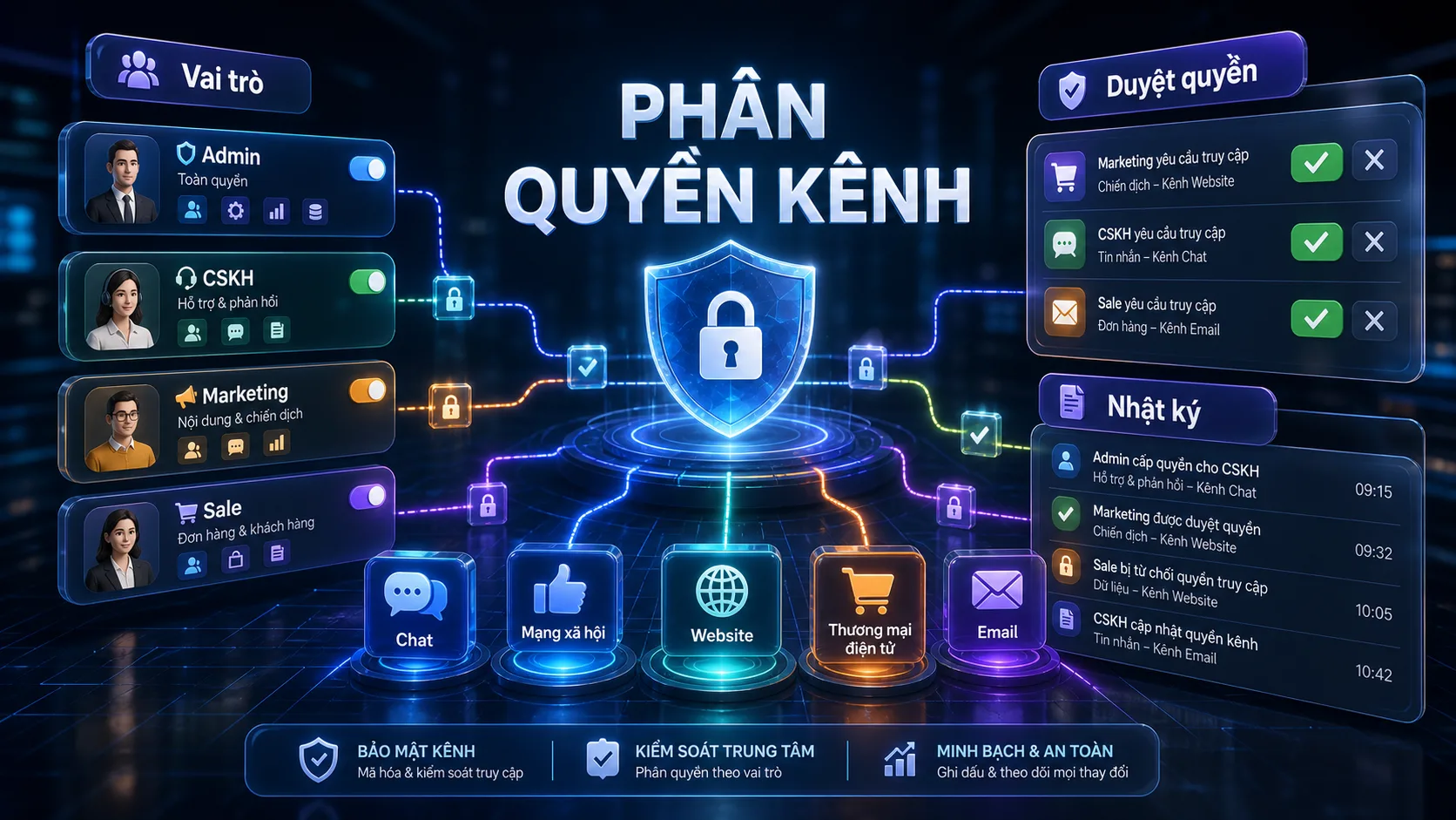 PHÂN QUYỀN KÊNH - Thực hành tốt khi vận hành đa kênh trong hướng dẫn OpenClaw