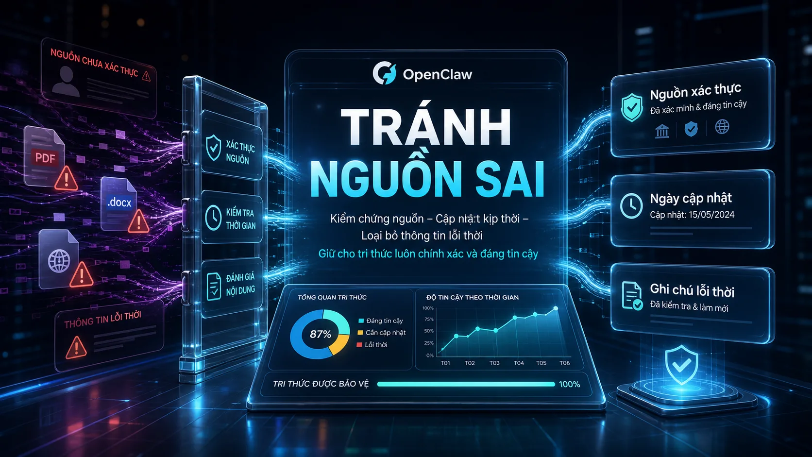 TRÁNH NGUỒN SAI - Tránh biến kho kiến thức thành nguồn sai lệch trong hướng dẫn OpenClaw