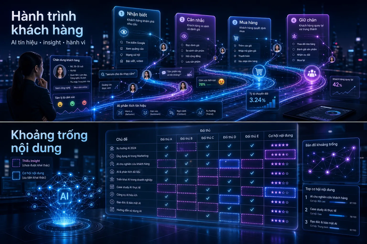 Phân tích hành trình khách hàng bằng AI