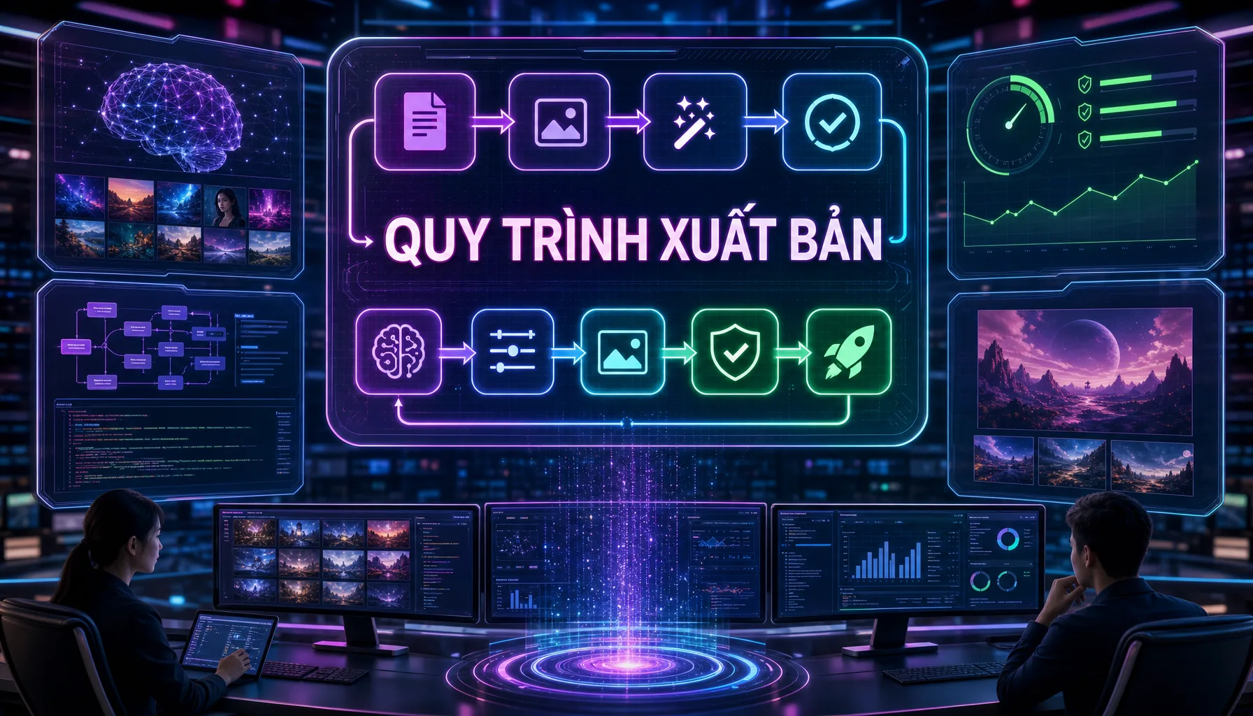 Cách viết prompt tạo ảnh AI dùng được cho bài SEO - QUY TRÌNH XUẤT BẢN
