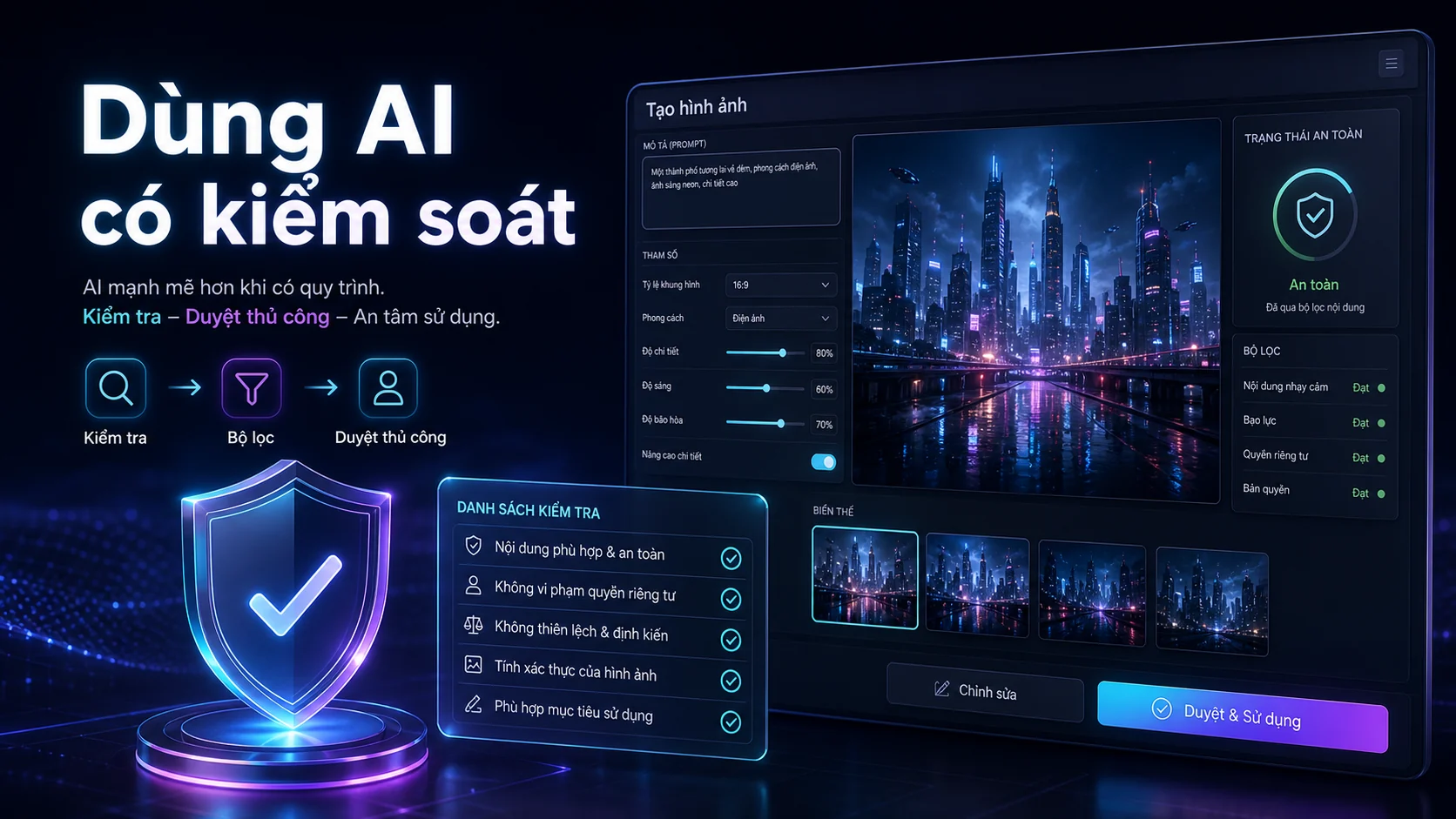 AI tạo ảnh cần quy trình kiểm tra thay vì chỉ dựa vào bộ lọc nền tảng