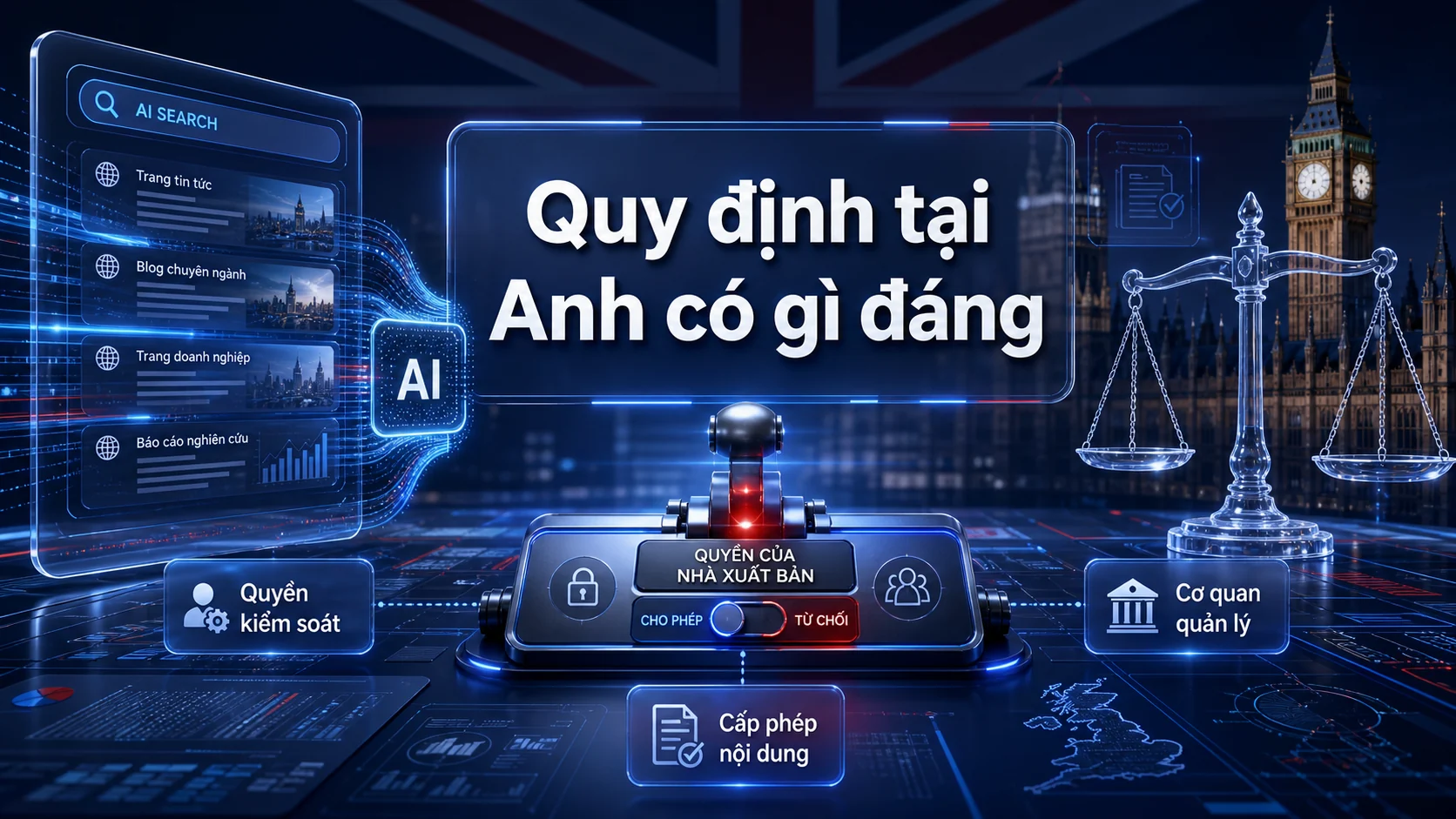 Quy định tại Anh có gì đáng trong bài AI Search dùng nội dung website: ai còn quyền kiểm soát?