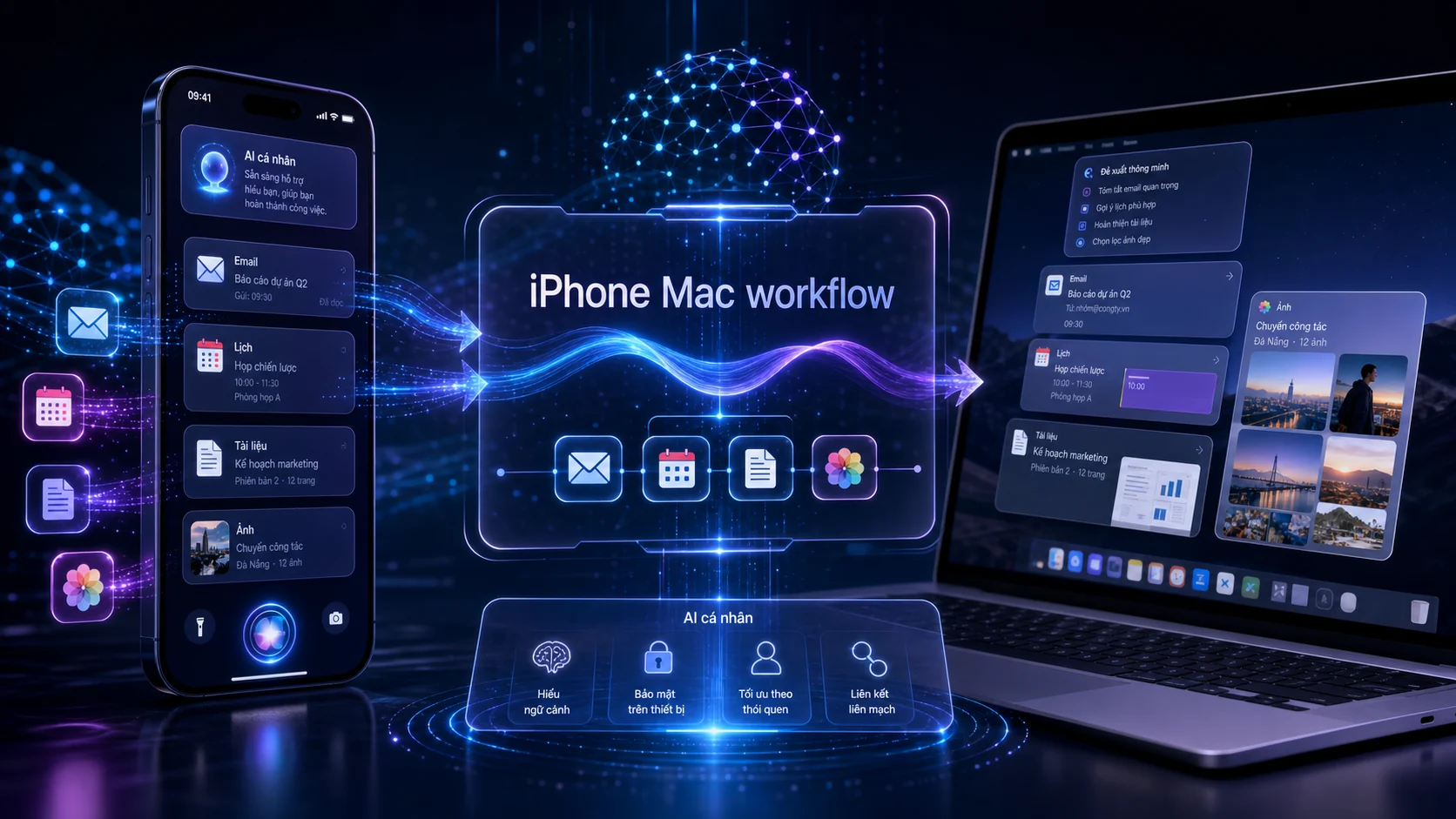 iPhone Mac workflow - Apple Gen AI