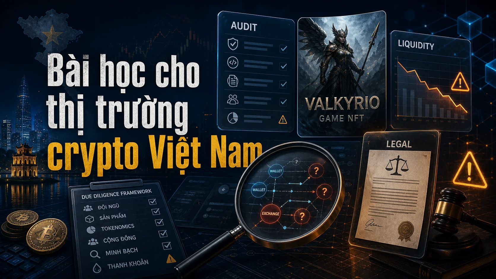 Minh họa bài học thẩm định rủi ro từ vụ Valkyrio cho thị trường crypto Việt Nam