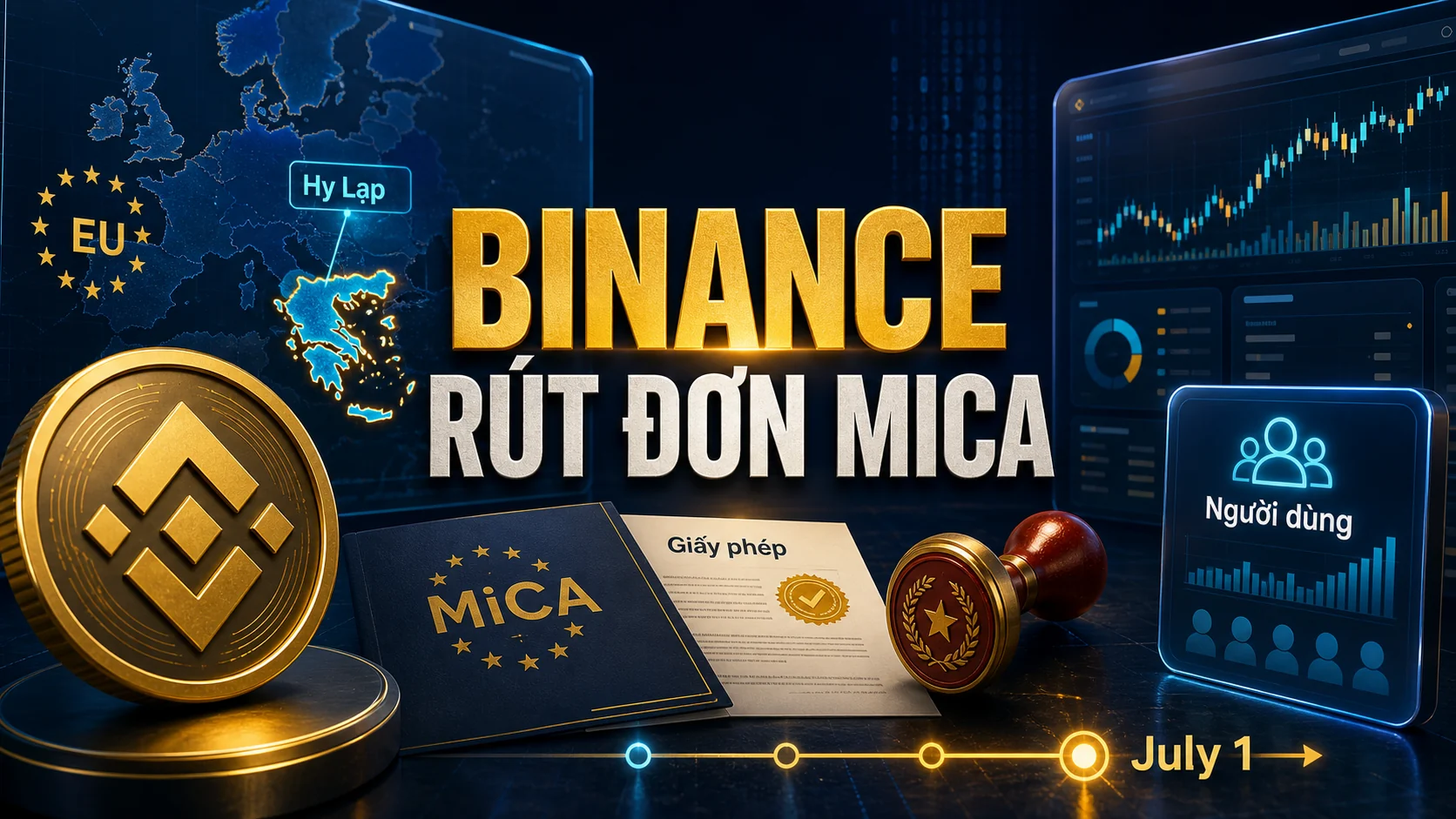 Binance rút đơn xin giấy phép MiCA tại Hy Lạp: tín hiệu gì cho thị trường châu Âu?