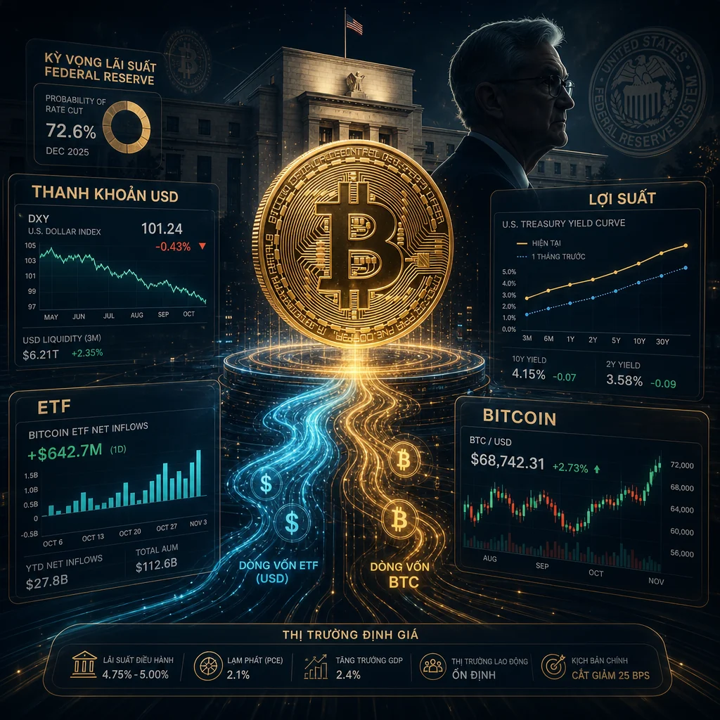 Bitcoin và crypto phản ứng với kỳ vọng lãi suất Fed