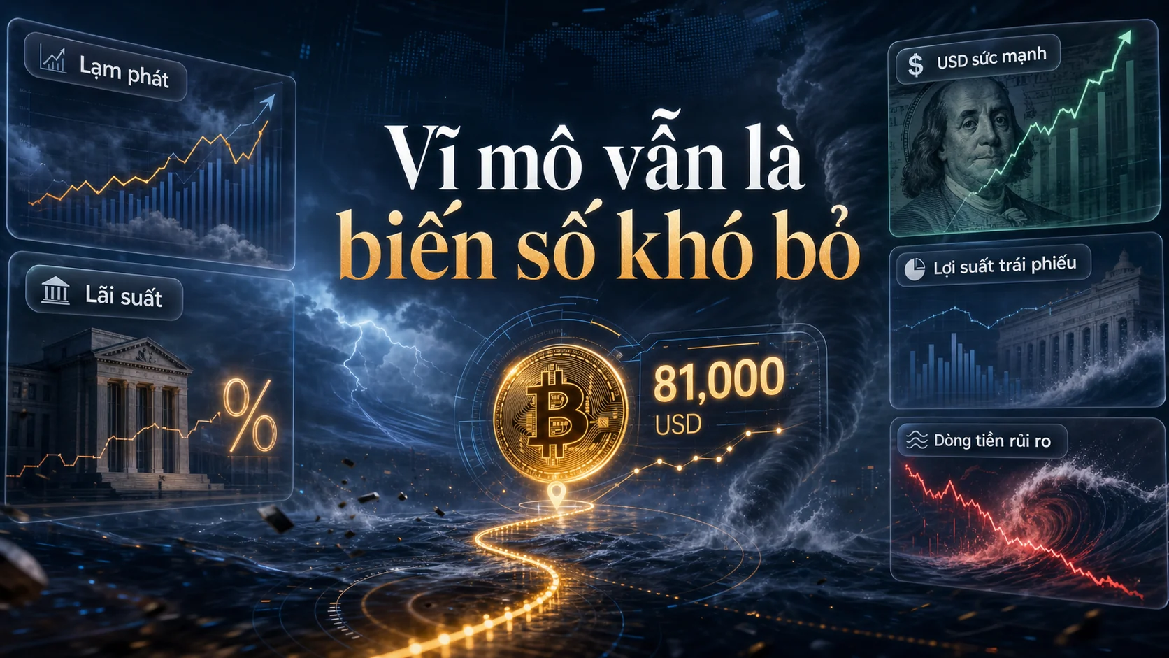 Vĩ mô vẫn là biến số khó bỏ trong bài Bitcoin giữ mốc 81.000 USD: ETF và CLARITY Act đang nói gì với nhà đầu tư?