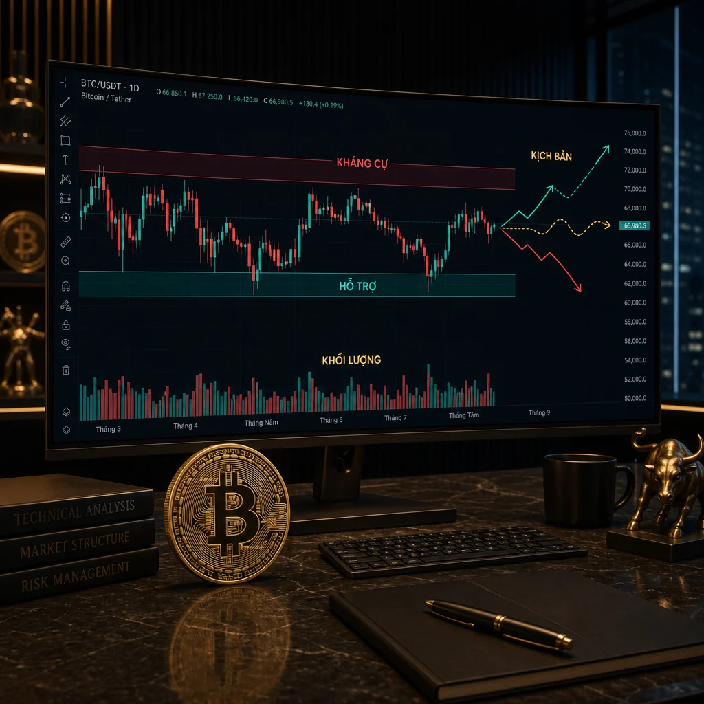 Bitcoin quanh 77.000 USD là hỗ trợ hay điểm dừng tạm thời