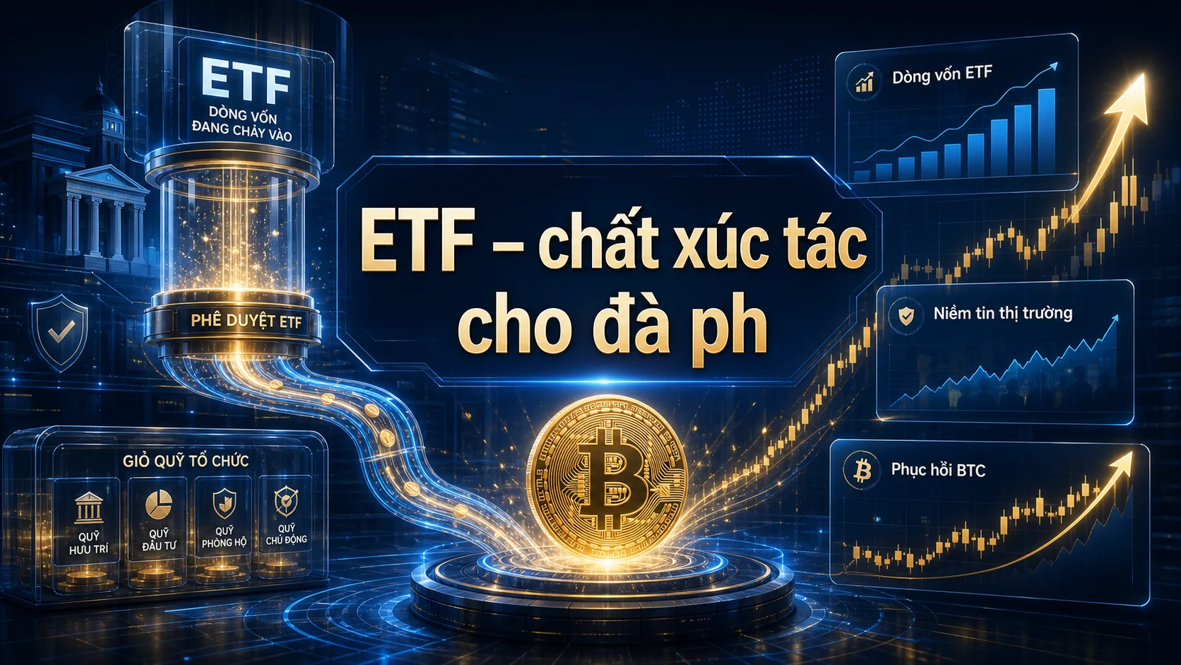 ETF – chất xúc tác cho đà ph trong bài Bitcoin phục hồi mạnh nhờ ETF, niềm tin vào thị trường gia tăng