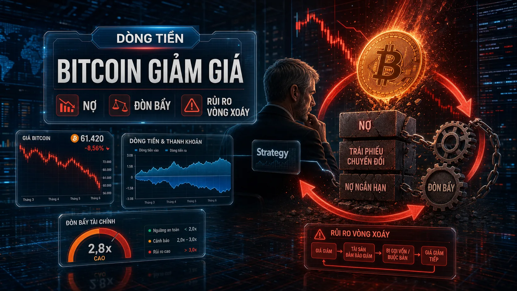 Bitcoin doom loop - dòng tiền