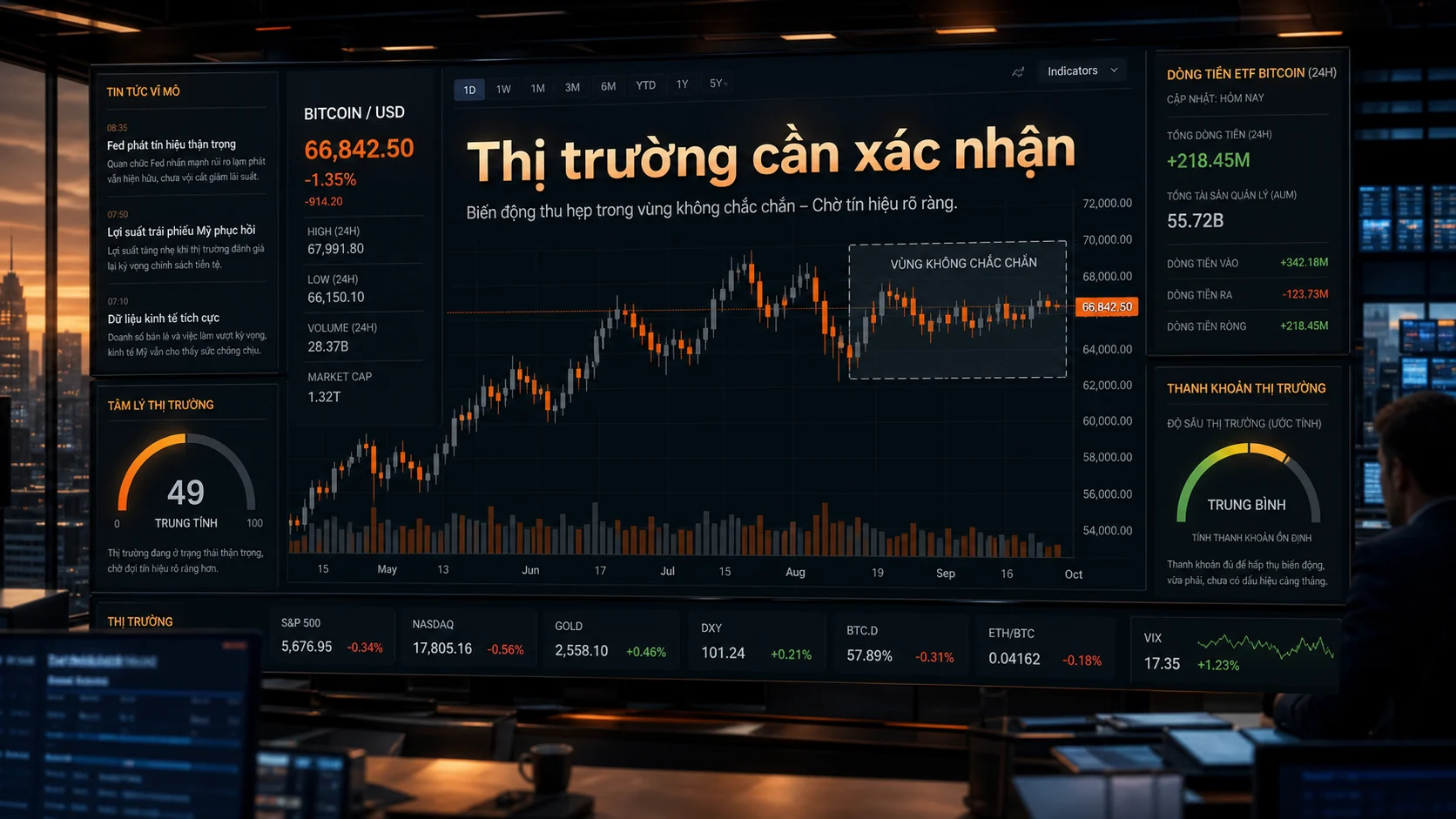 Thị trường Bitcoin cần thêm tín hiệu xác nhận