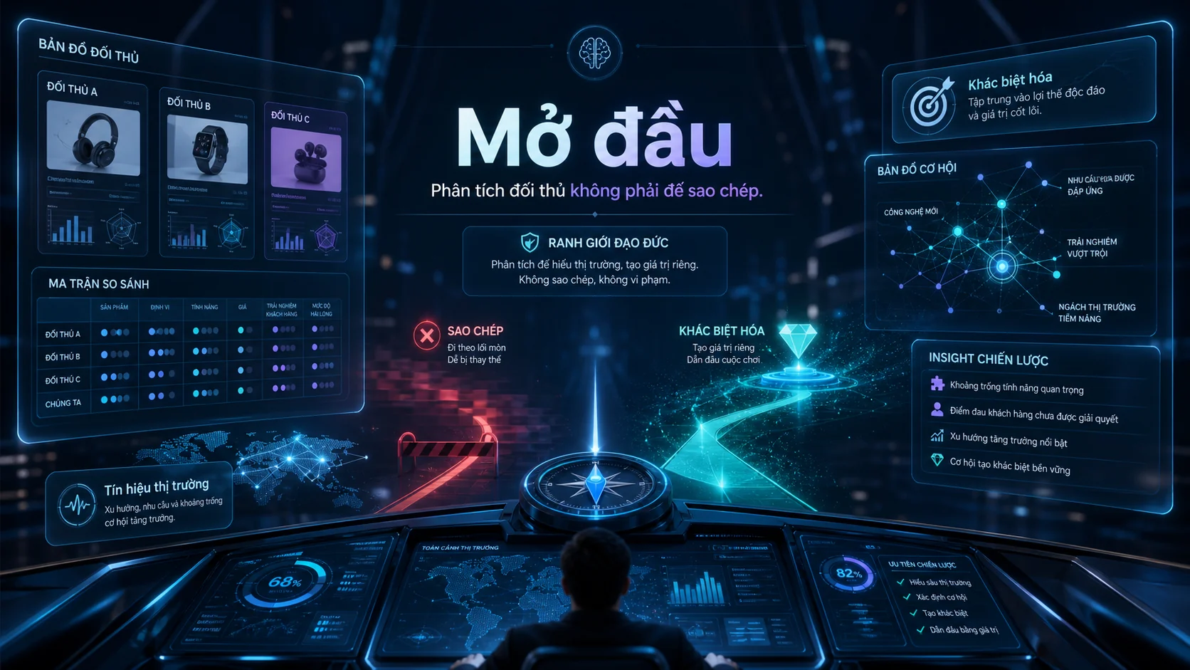 Mở đầu trong bài Cách dùng AI để phân tích đối thủ cạnh tranh