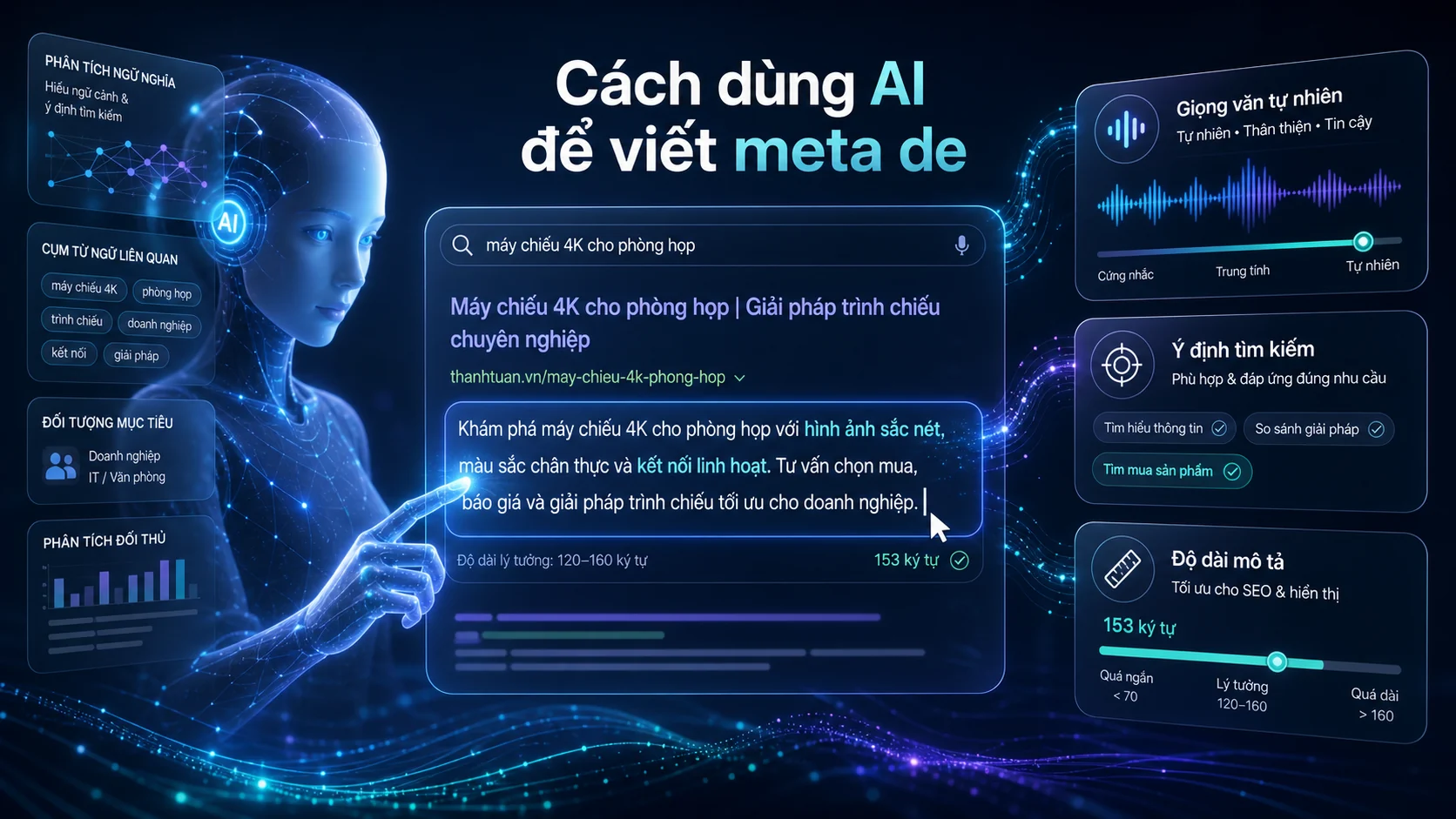 Cách dùng AI để viết meta description tự nhiên hơn trong bài Cách dùng AI để tối ưu tiêu đề và meta description hiệu quả