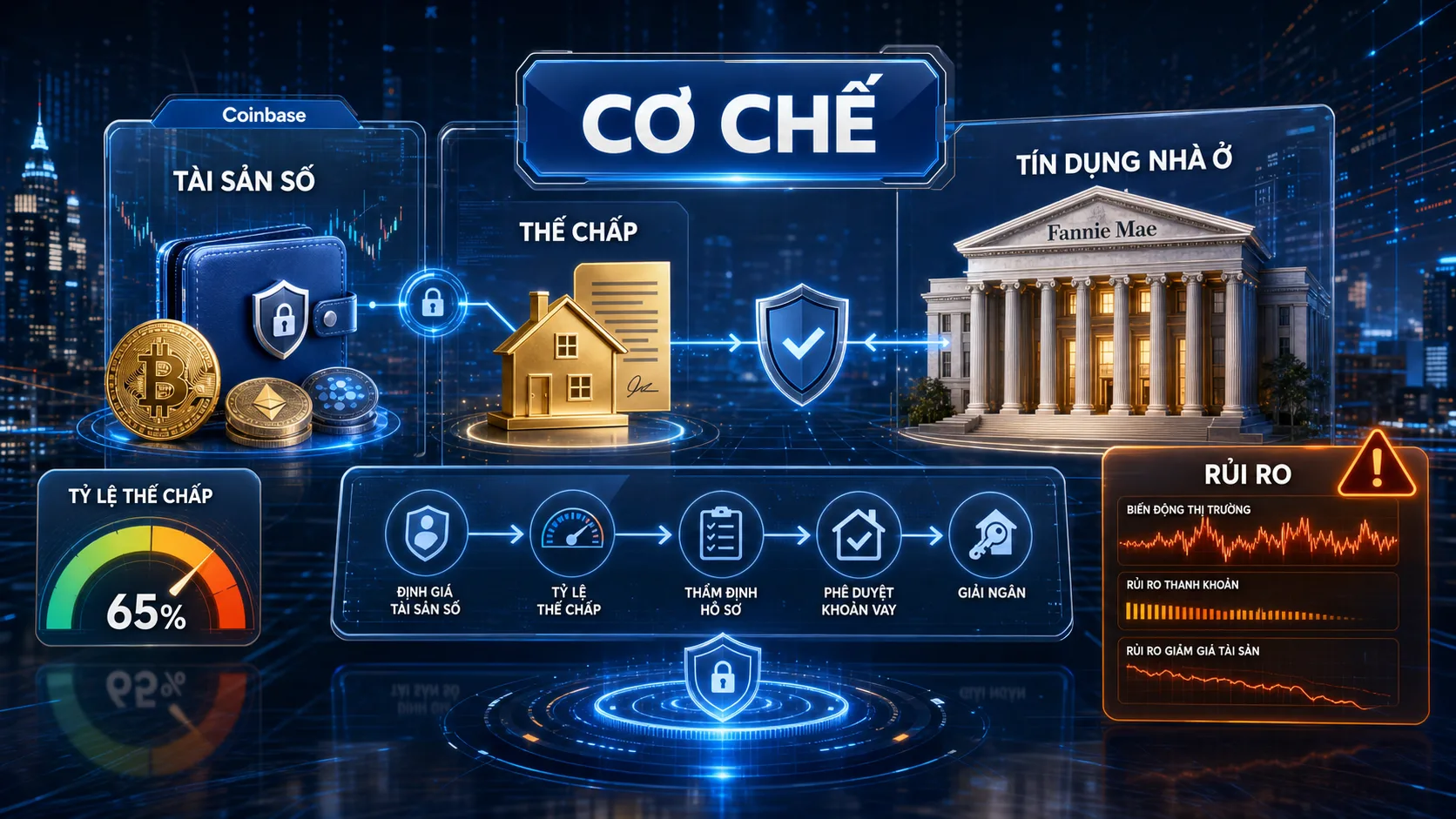 thế chấp crypto - cơ chế