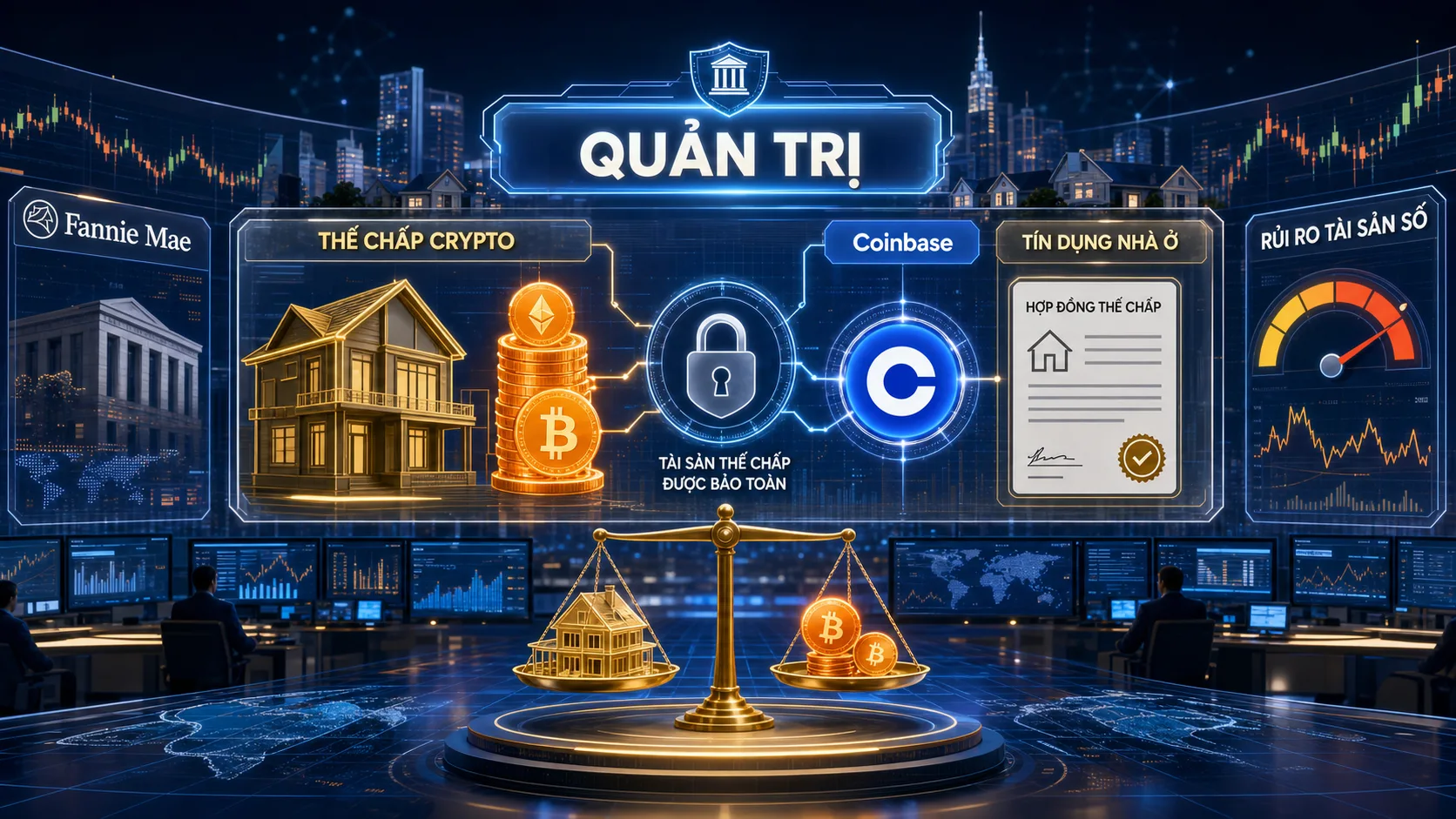 thế chấp crypto - quản trị
