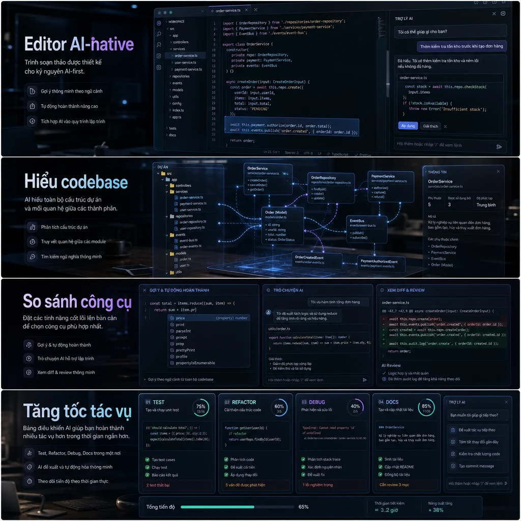 Cursor AI đọc hiểu codebase và cấu trúc dự án