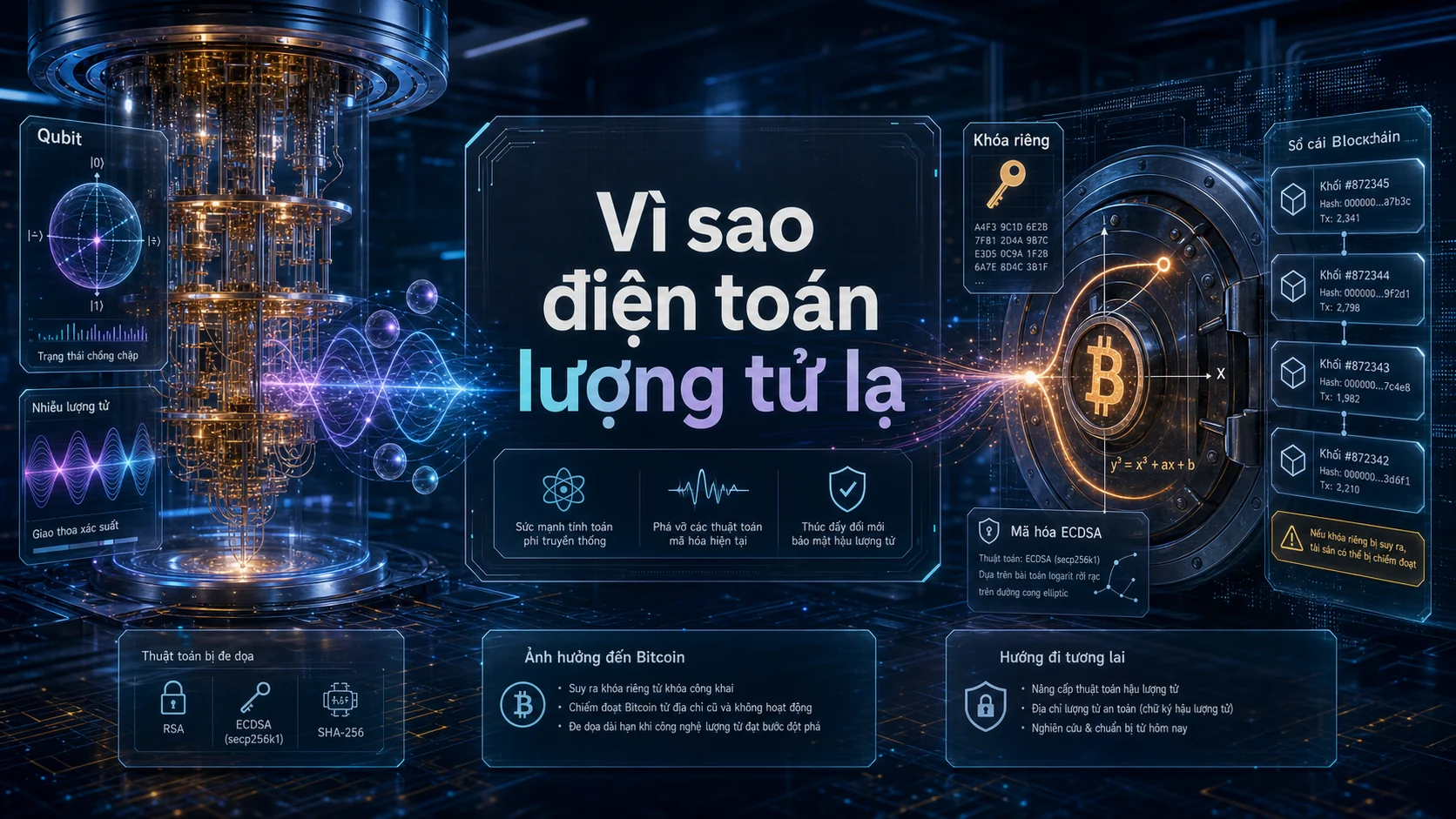 Vì sao điện toán lượng tử lạ trong bài CZ đề xuất đóng băng Bitcoin của Satoshi: Vì sao gây tranh cãi?