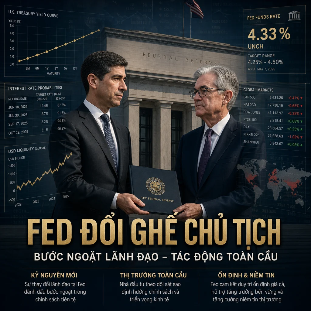 Kevin Warsh thay Jerome Powell tại Fed: Thị trường cần chú ý gì?