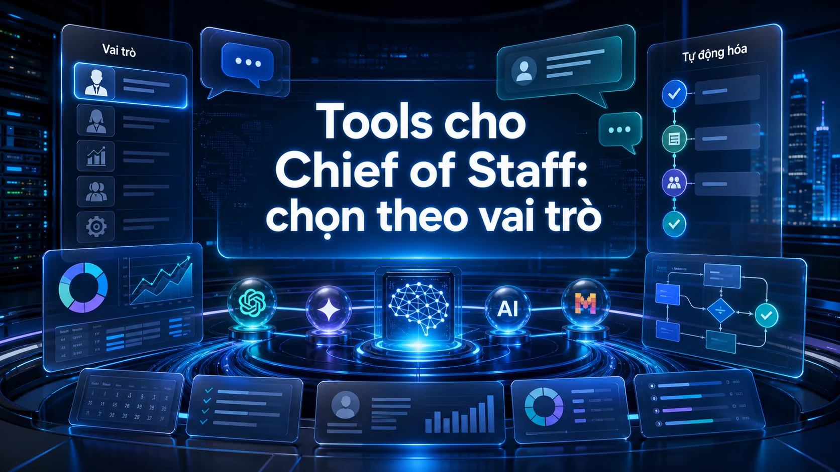 Tools cho Chief of Staff: chọn theo vai trò trong bài Xây dựng Hermes thành Chief of Staff AI cá nhân/doanh nghiệp