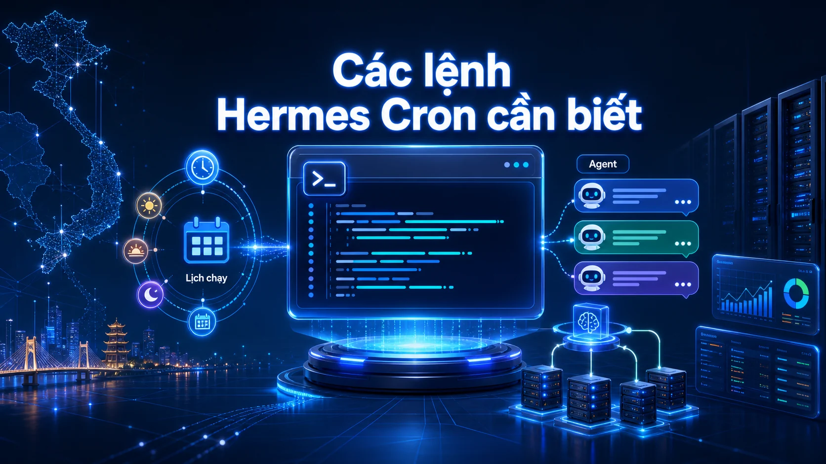 Các lệnh Hermes Cron cần biết trong bài Hermes Cron: tự động hóa AI Agent theo lịch
