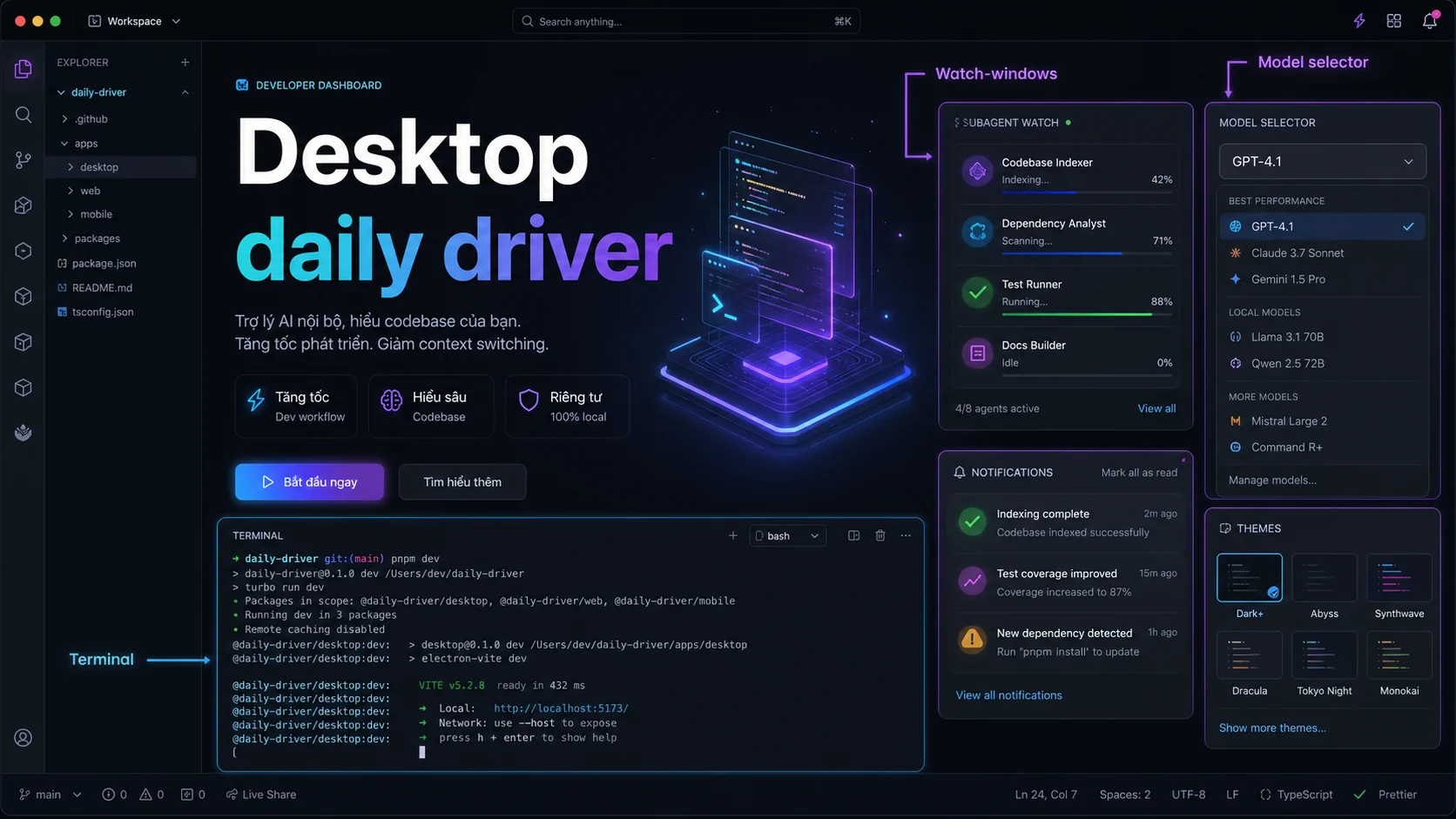 Desktop app Hermes Agent v0.17.0 trưởng thành hơn