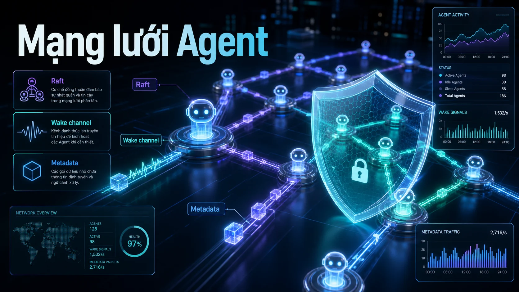 Hermes Agent v0.17.0 kết nối Raft agent network