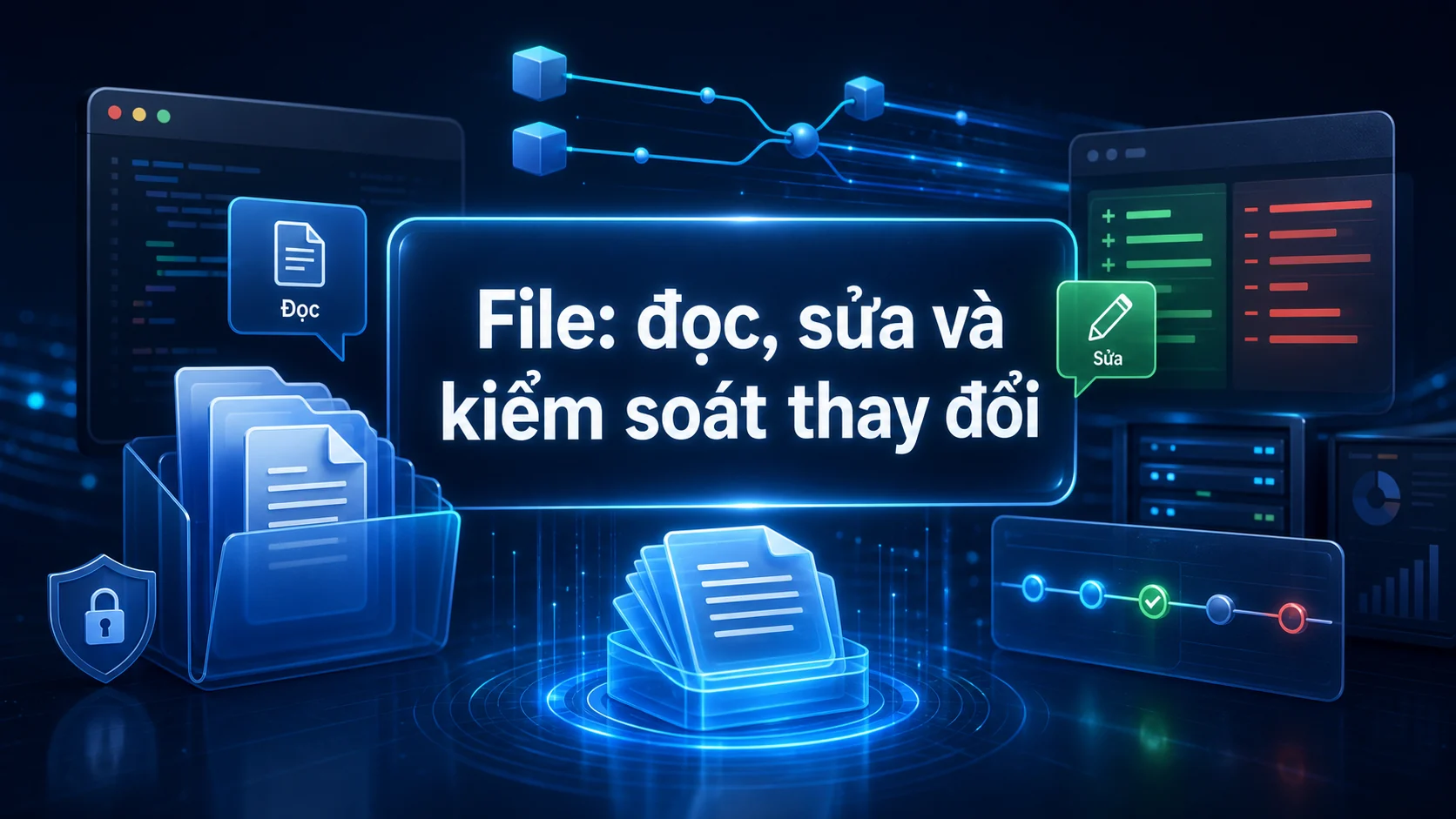 File: đọc, sửa và kiểm soát thay đổi trong bài Hermes Tools: dùng browser, terminal và file an toàn