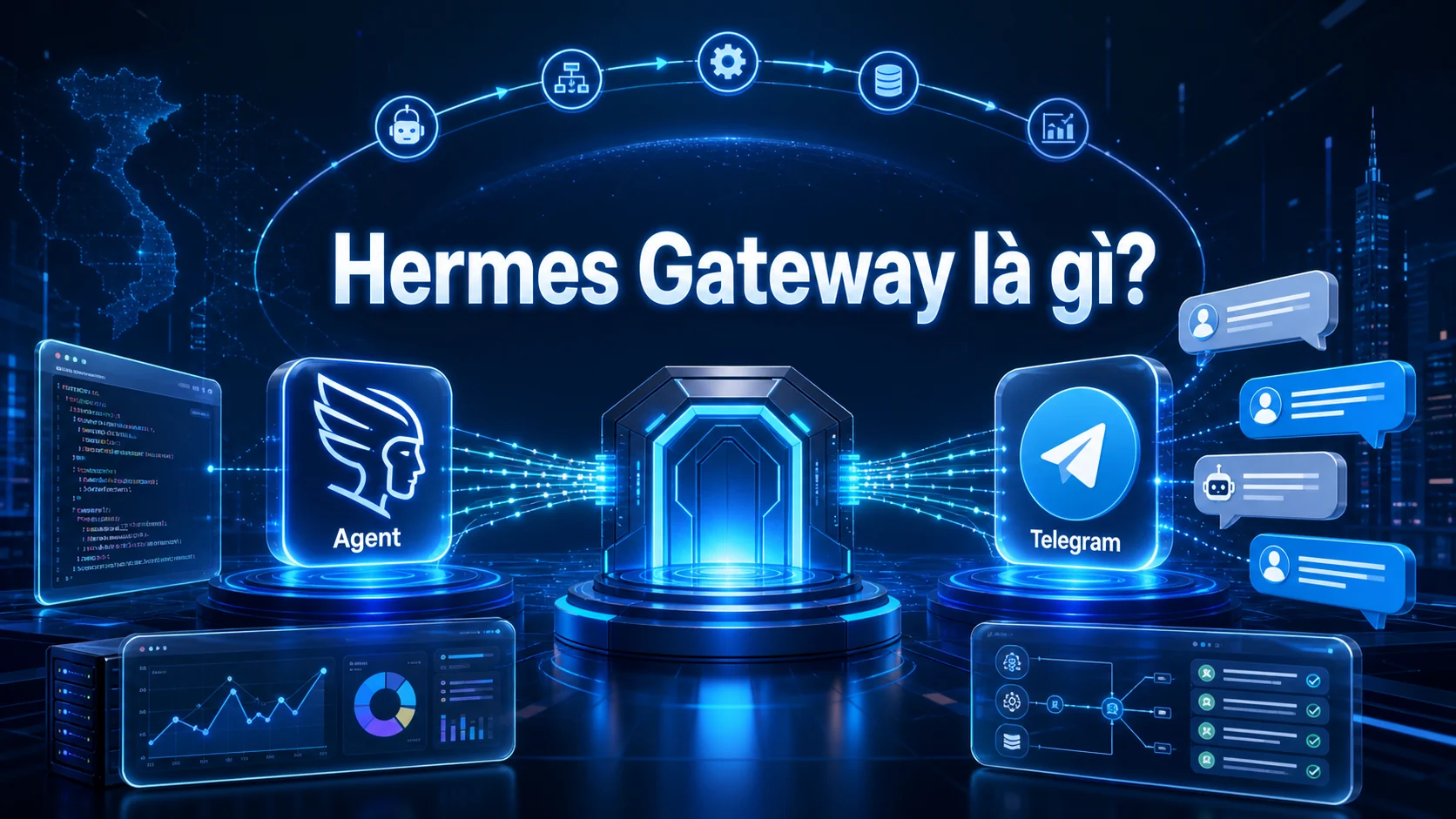Hermes Gateway là gì? trong bài Kết nối Hermes Agent với Telegram bằng Gateway