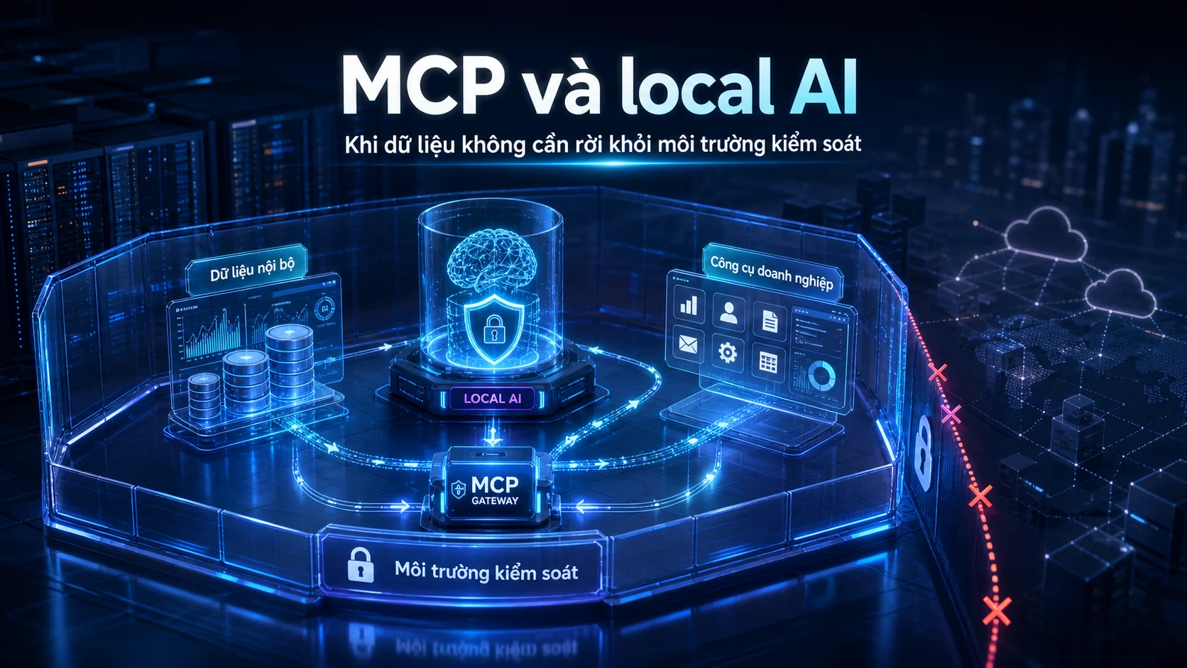 MCP và local AI trong bài MCP là gì? Vì sao AI có thể kết nối công cụ và dữ liệu doanh nghiệp