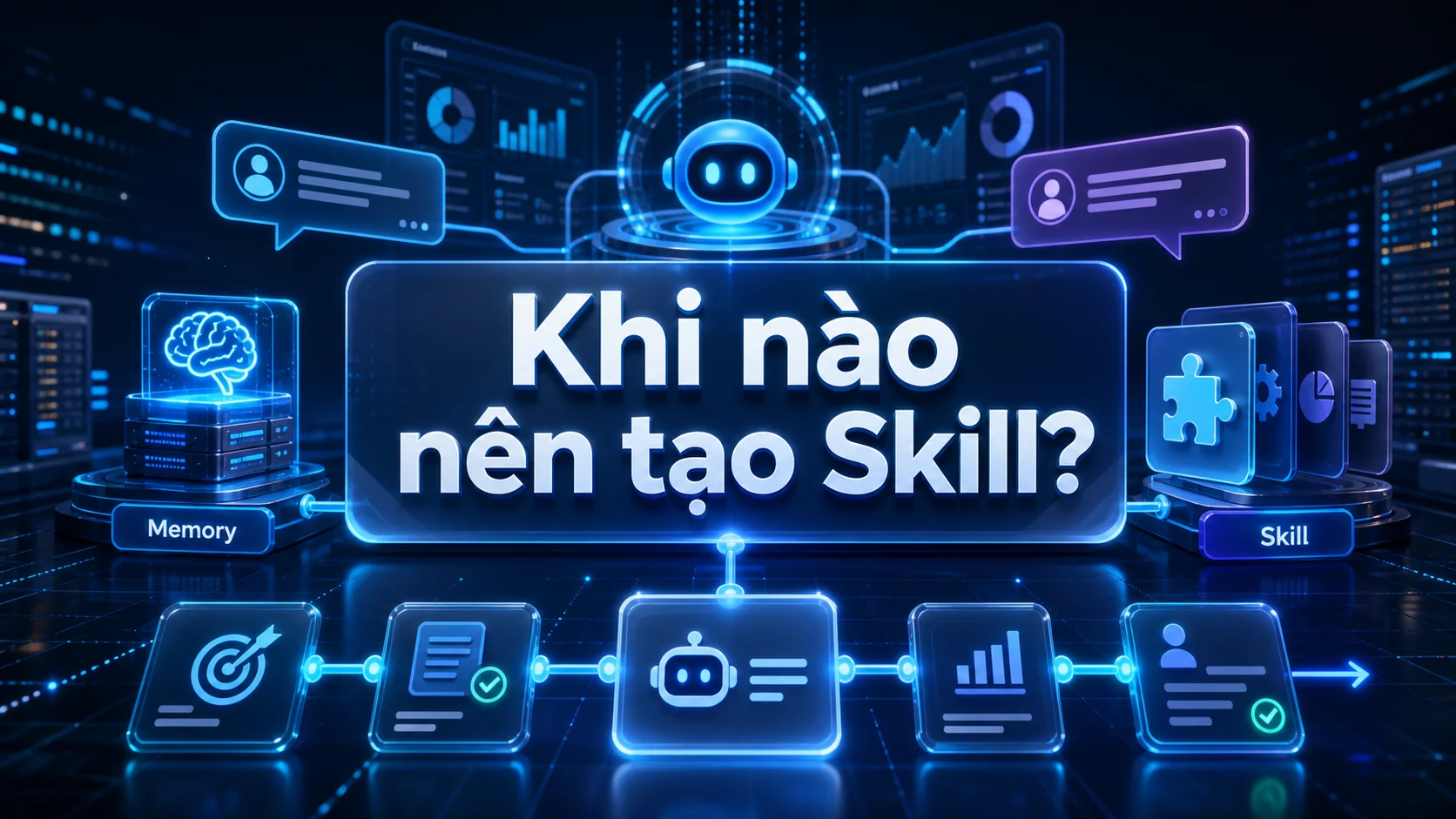 Khi nào nên tạo Skill? trong bài Memory và Skills trong Hermes Agent: vì sao càng dùng càng thông minh?