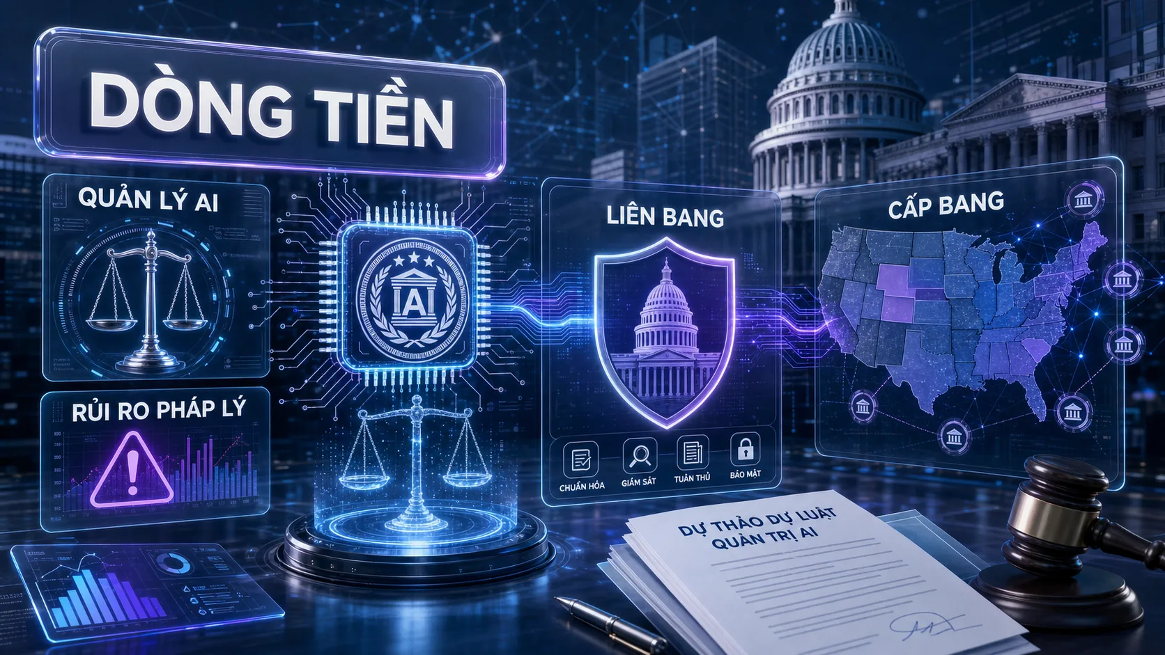 luật AI cấp bang - dòng tiền