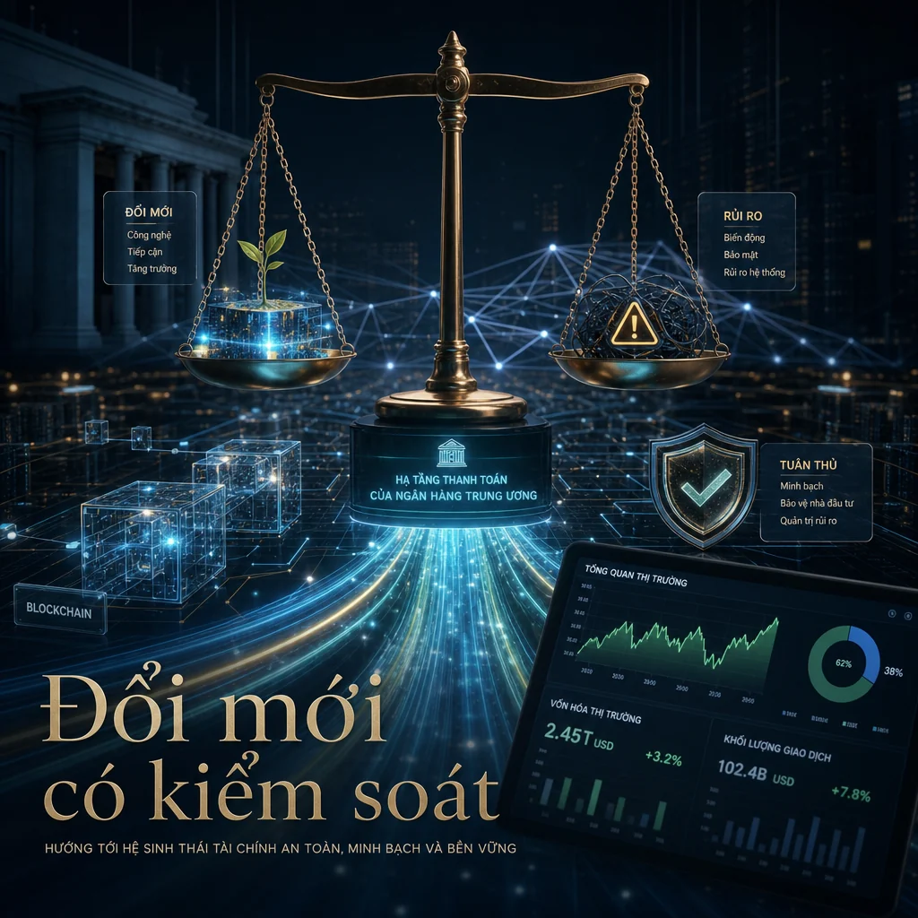 Đổi mới crypto có kiểm soát trong hệ thống thanh toán Mỹ