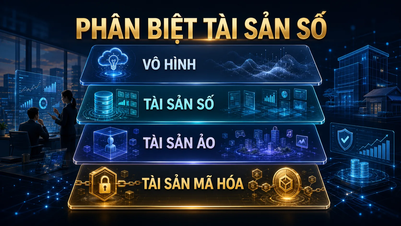 Phân biệt tài sản số tài sản ảo tài sản vô hình và tài sản mã hóa