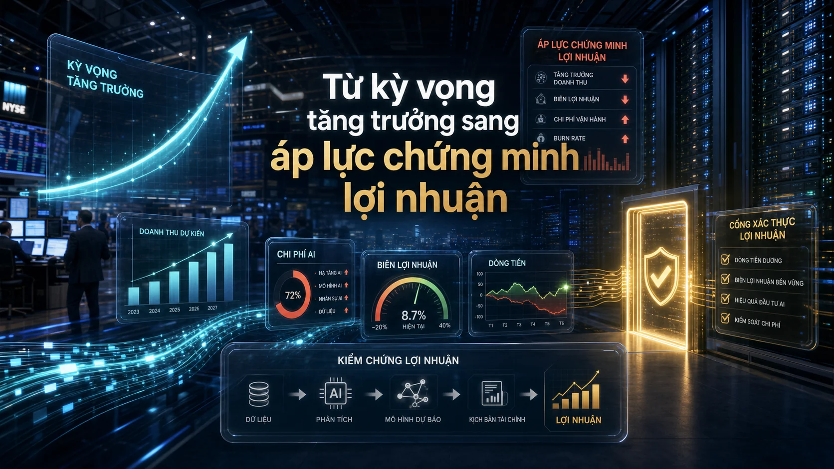 Từ kỳ vọng tăng trưởng sang trong bài Phố Wall đòi lợi nhuận từ AI: thời của “bánh vẽ AI” đã qua?