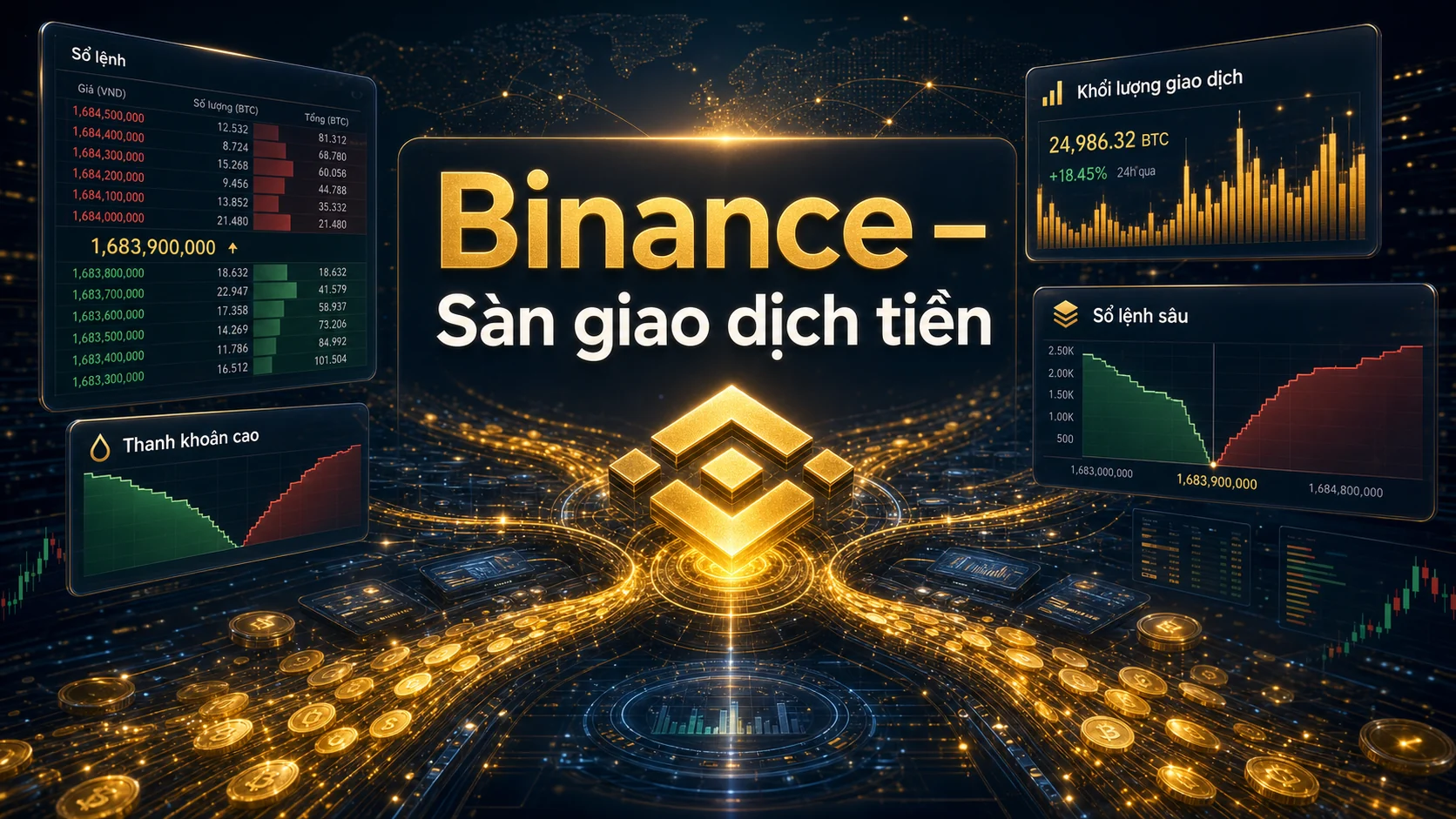 Binance – Sàn giao dịch tiền trong bài Top 5 sàn giao dịch tiền điện tử uy tín nhất năm 2026
