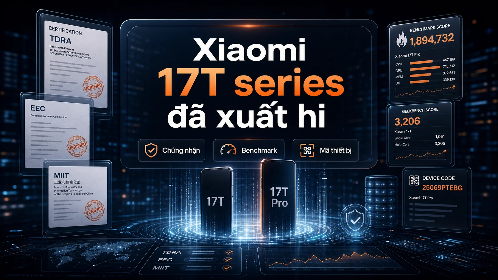 Xiaomi 17T series đã xuất hi trong bài Xiaomi 17T và 17T Pro lộ cấu hình: T-series năm nay có thể đáng chú ý