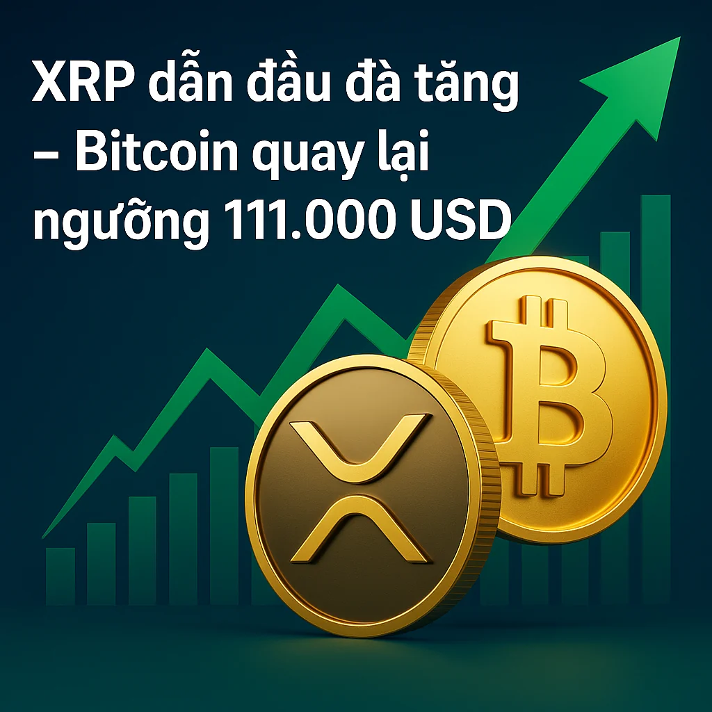 Trong vòng 24 giờ qua, thị t trong bài XRP dẫn đầu đà tăng – Bitcoin quay lại ngưỡng 111.000 USD
