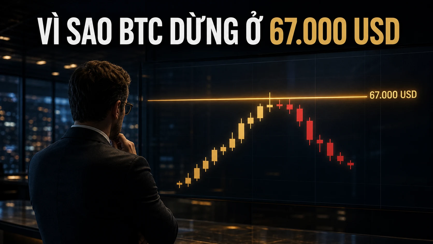 Vì sao Bitcoin bị từ chối tại 67.000 USD