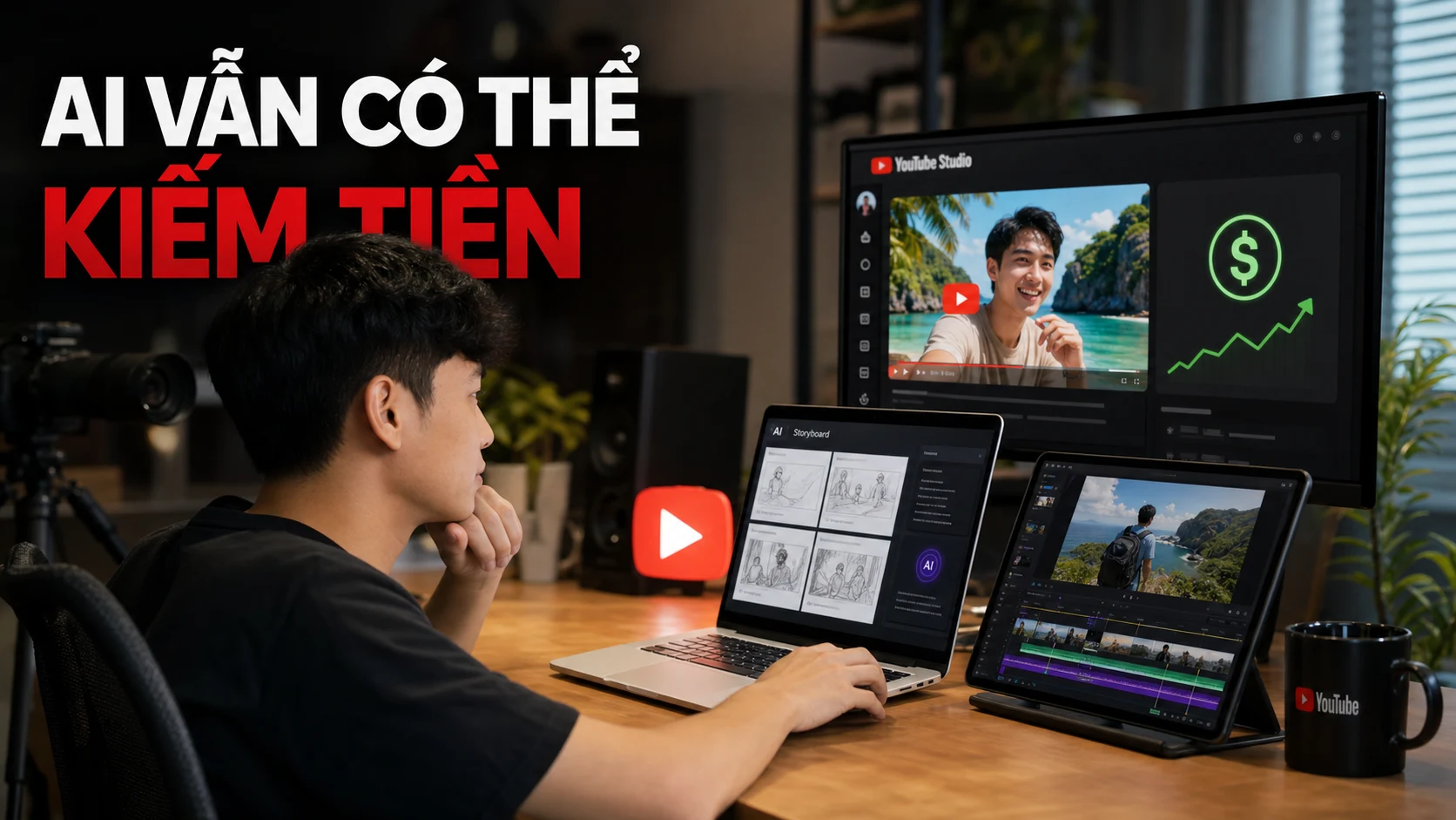 Video dùng AI vẫn có thể kiếm tiền trên YouTube