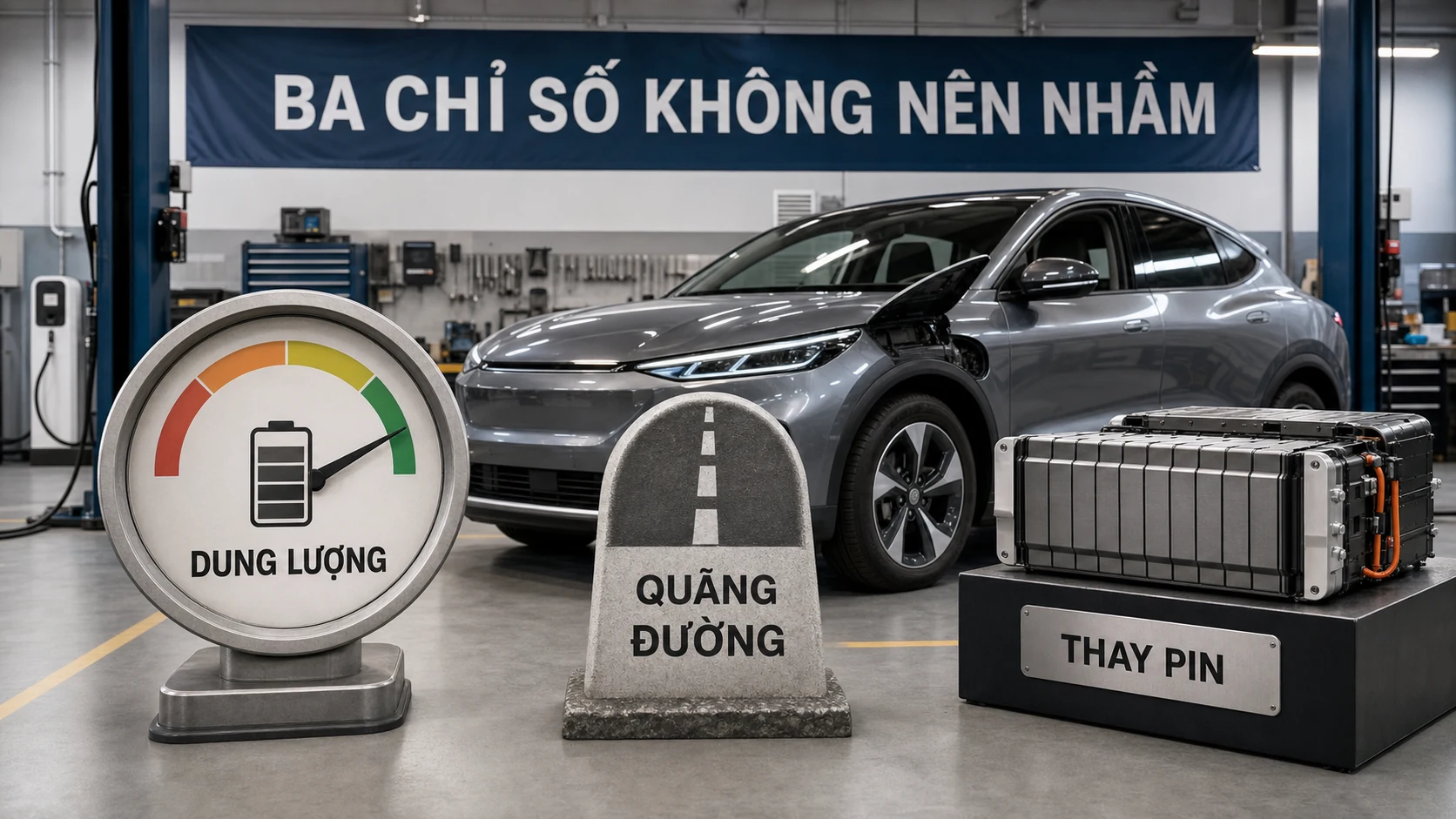 Ba chỉ số pin xe điện không nên nhầm