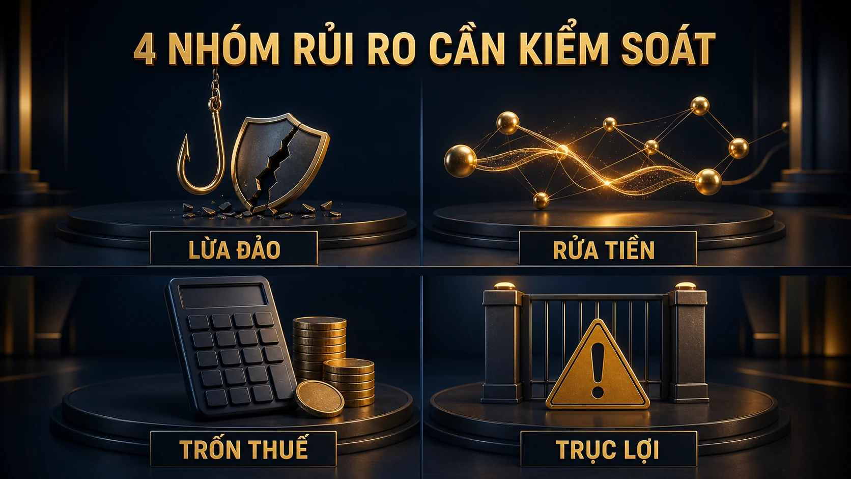 Bốn nhóm rủi ro tài sản mã hóa